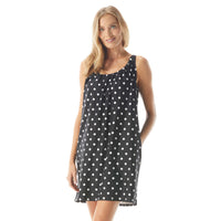 Beach House Style Colette Adjustable Tank Dress - Spotted at Sea - 001 BLACK
