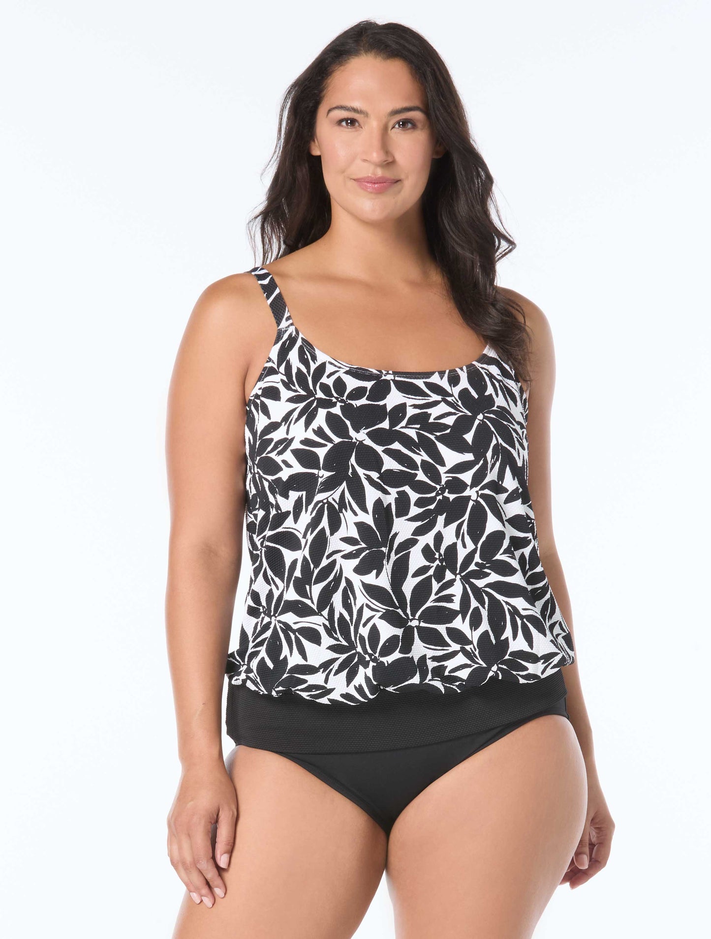 Beach House Plus Sarah Blouson Tankini Top - Key West