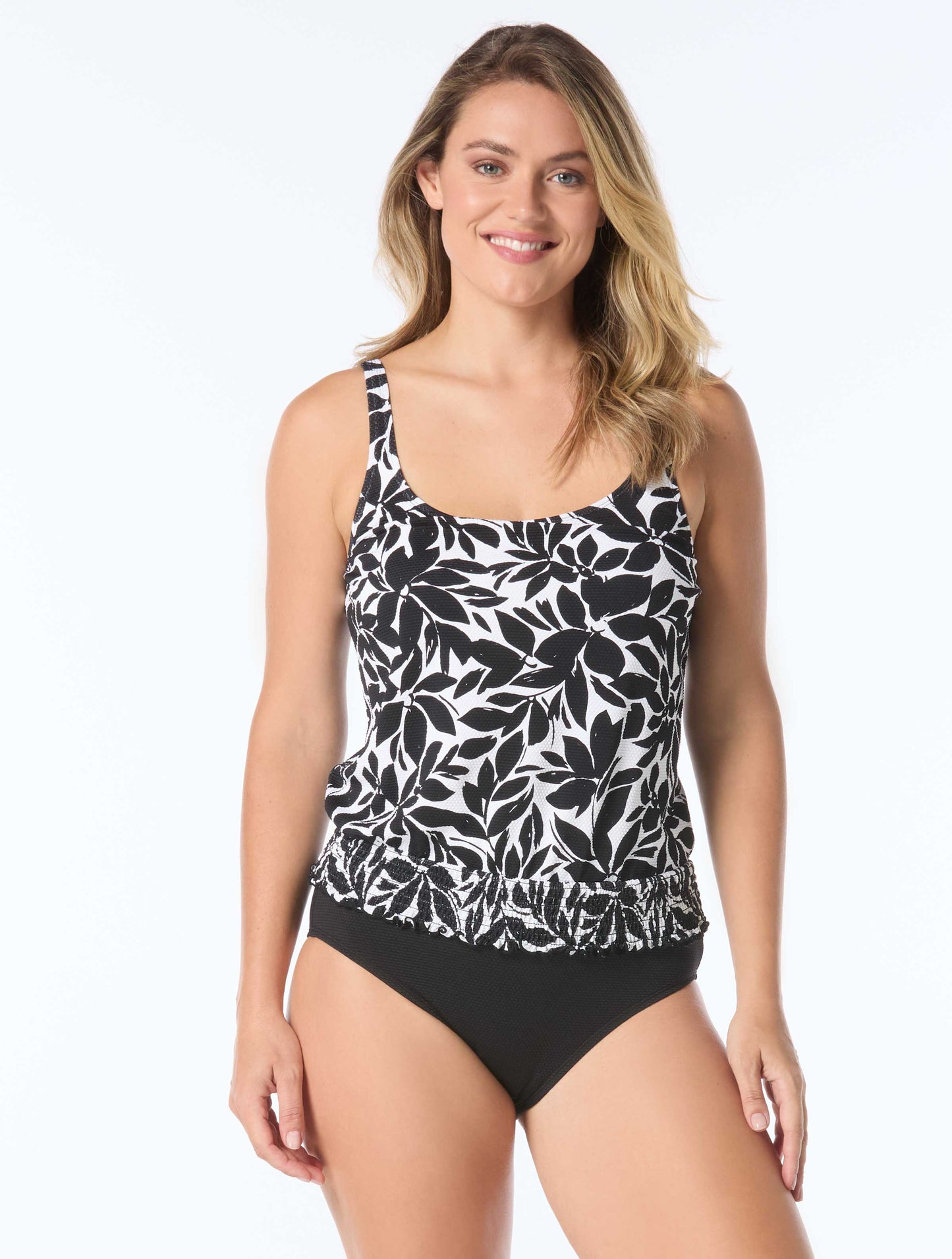 Beach House Sport Plus Brandy Textured Tankini Top - Key West