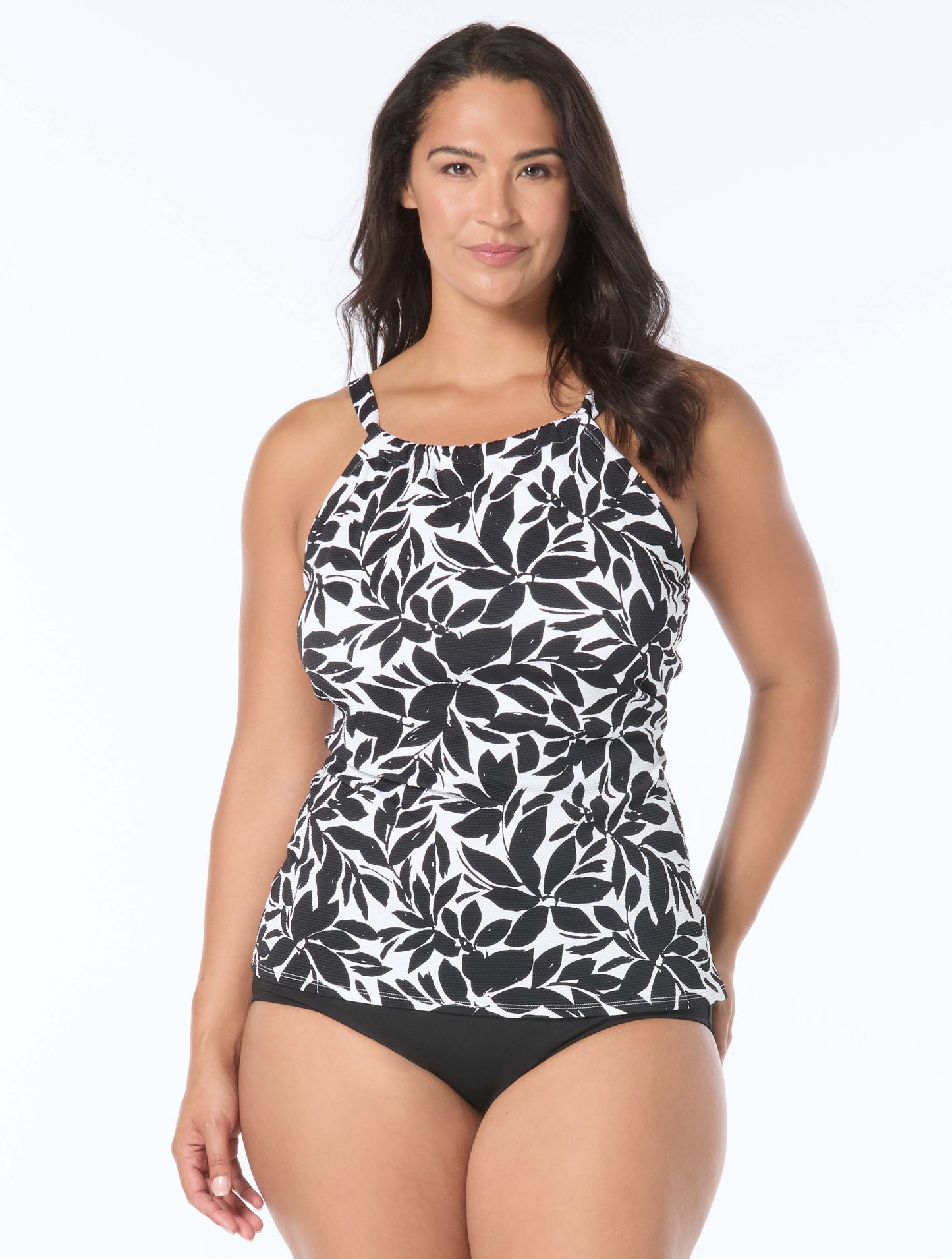 Beach House Plus Size Blair High Neck Tankini Top - Key West