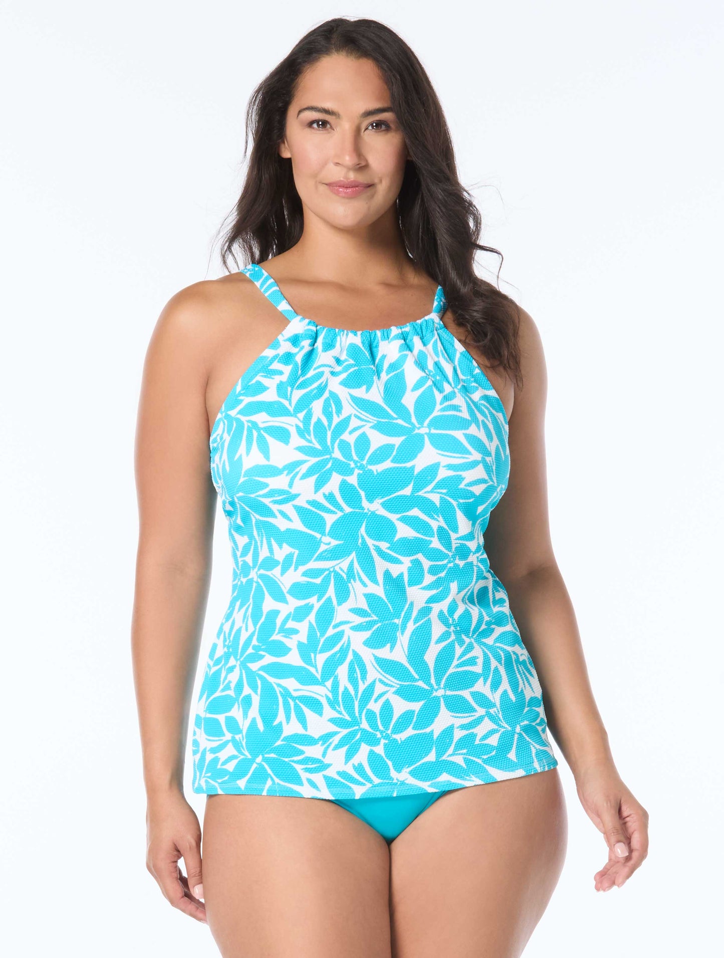 Beach House Plus Size Blair High Neck Tankini Top - Key West