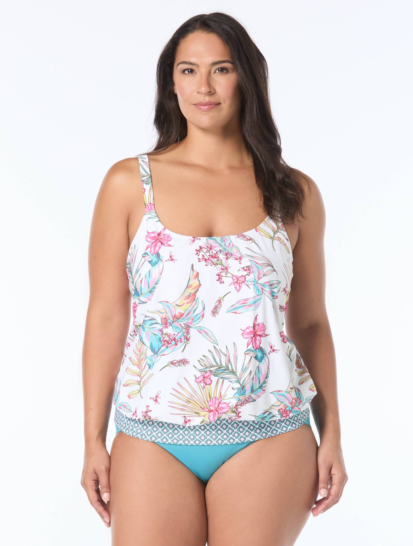 Beach House Plus Sarah Blouson Tankini Top - Endless Summer