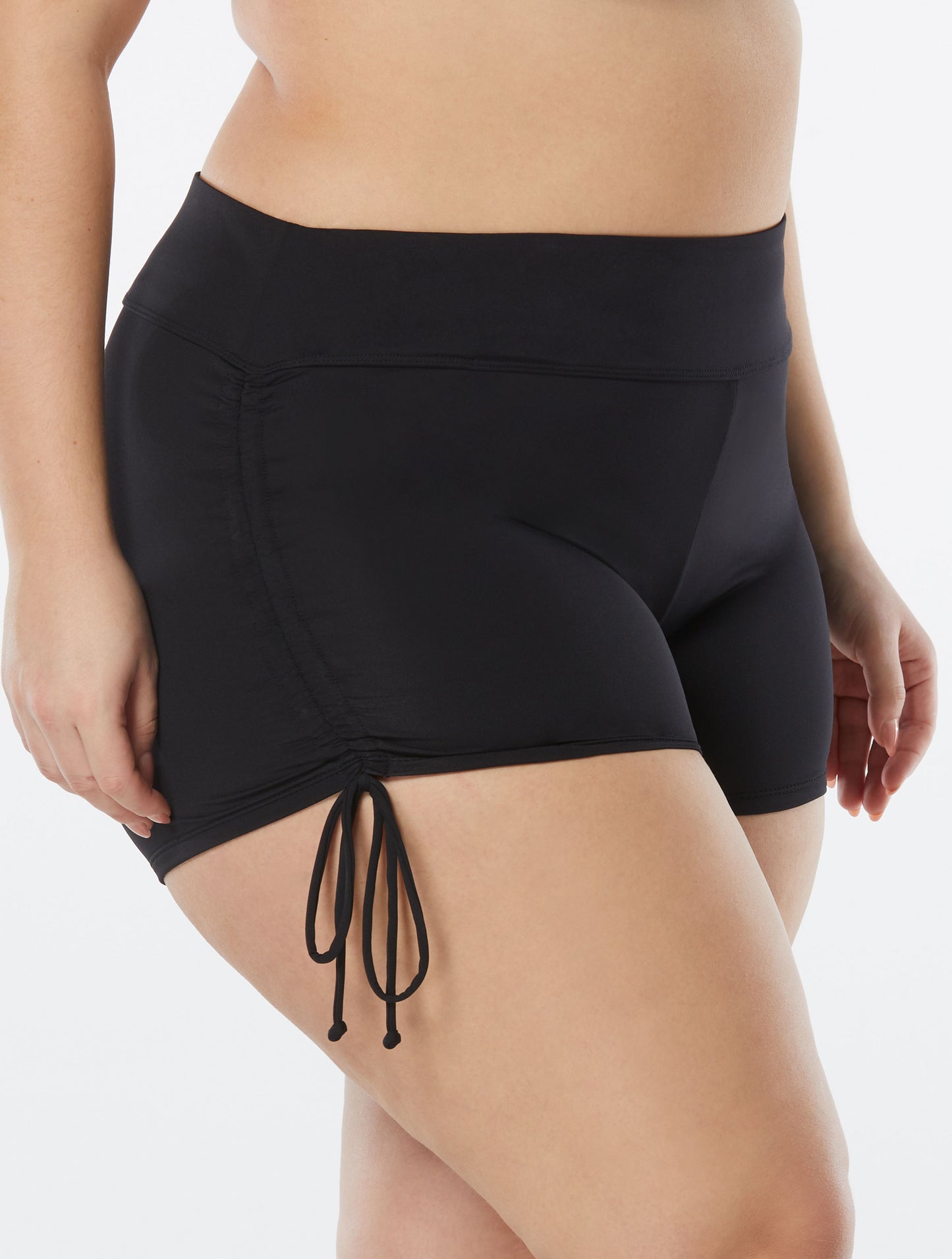 Beach House Plus Size Blake Side Tie Swim Short - Beach Solids