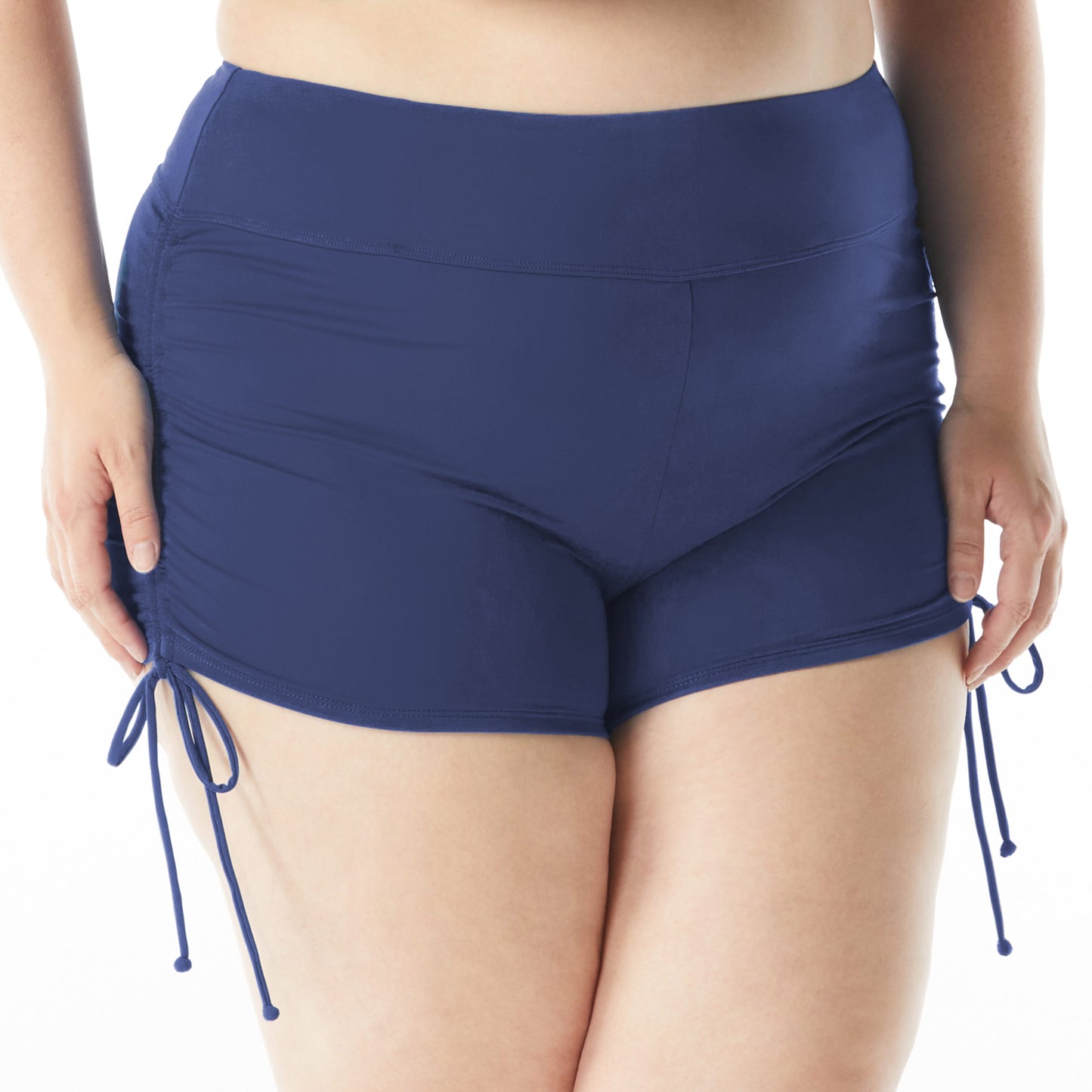 Beach House Plus Size Blake Side Tie Swim Short - Beach Solids