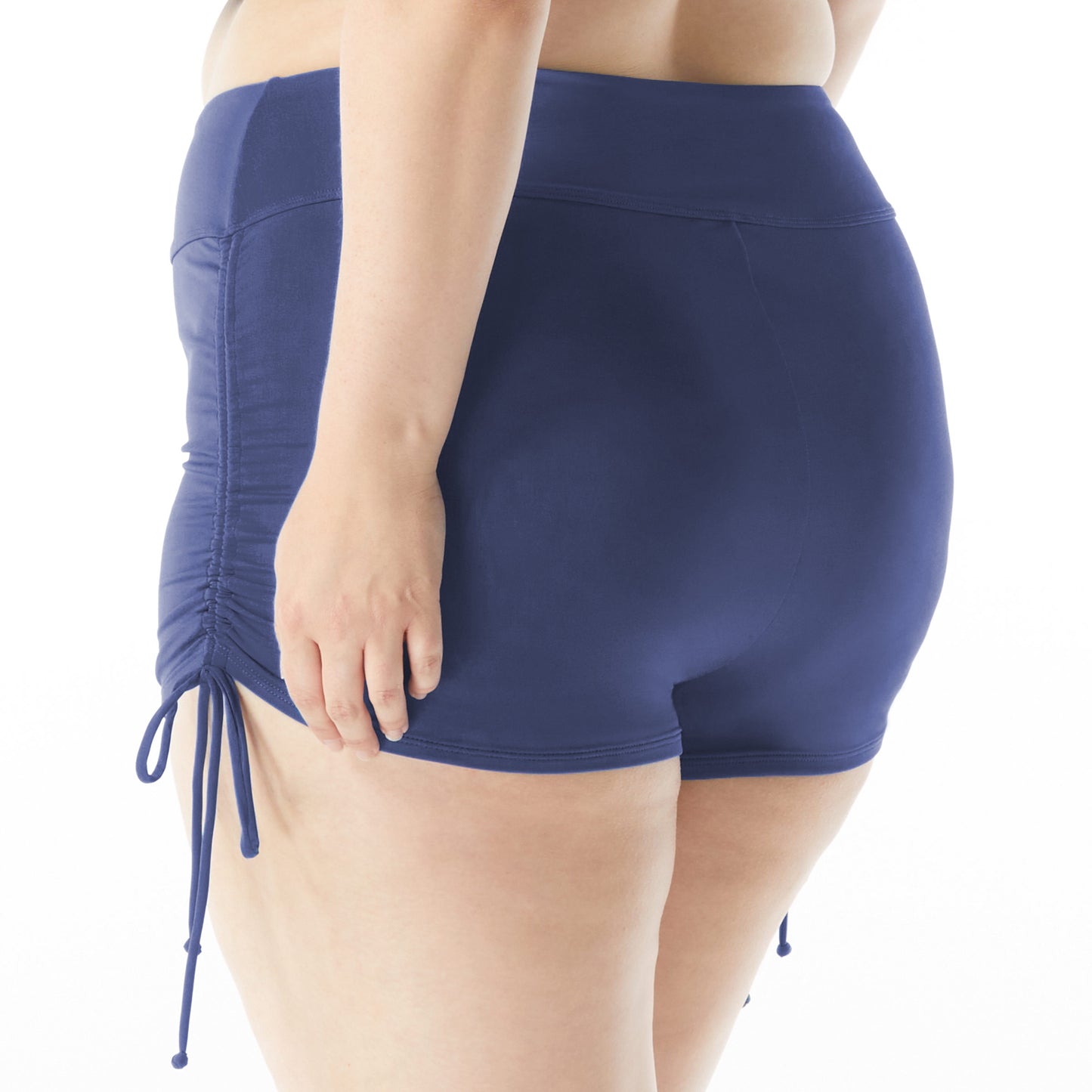 Beach House Plus Size Blake Side Tie Swim Short - Beach Solids