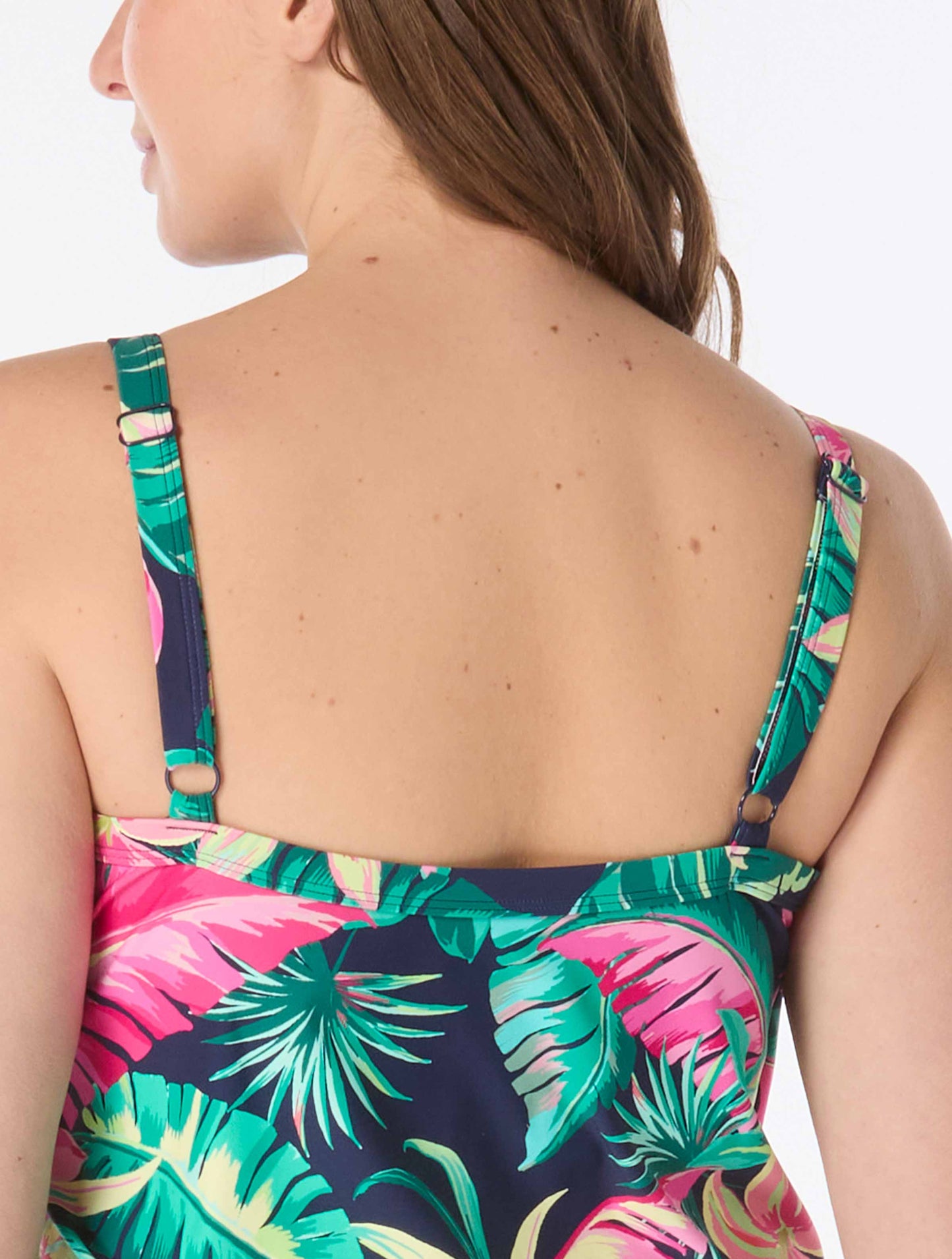 Beach House Plus Jane Ruffle Tiered Tankini Top - Island Rhythm