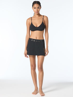 Michael Kors Cover Up Textured Skirt - Crepe Solids