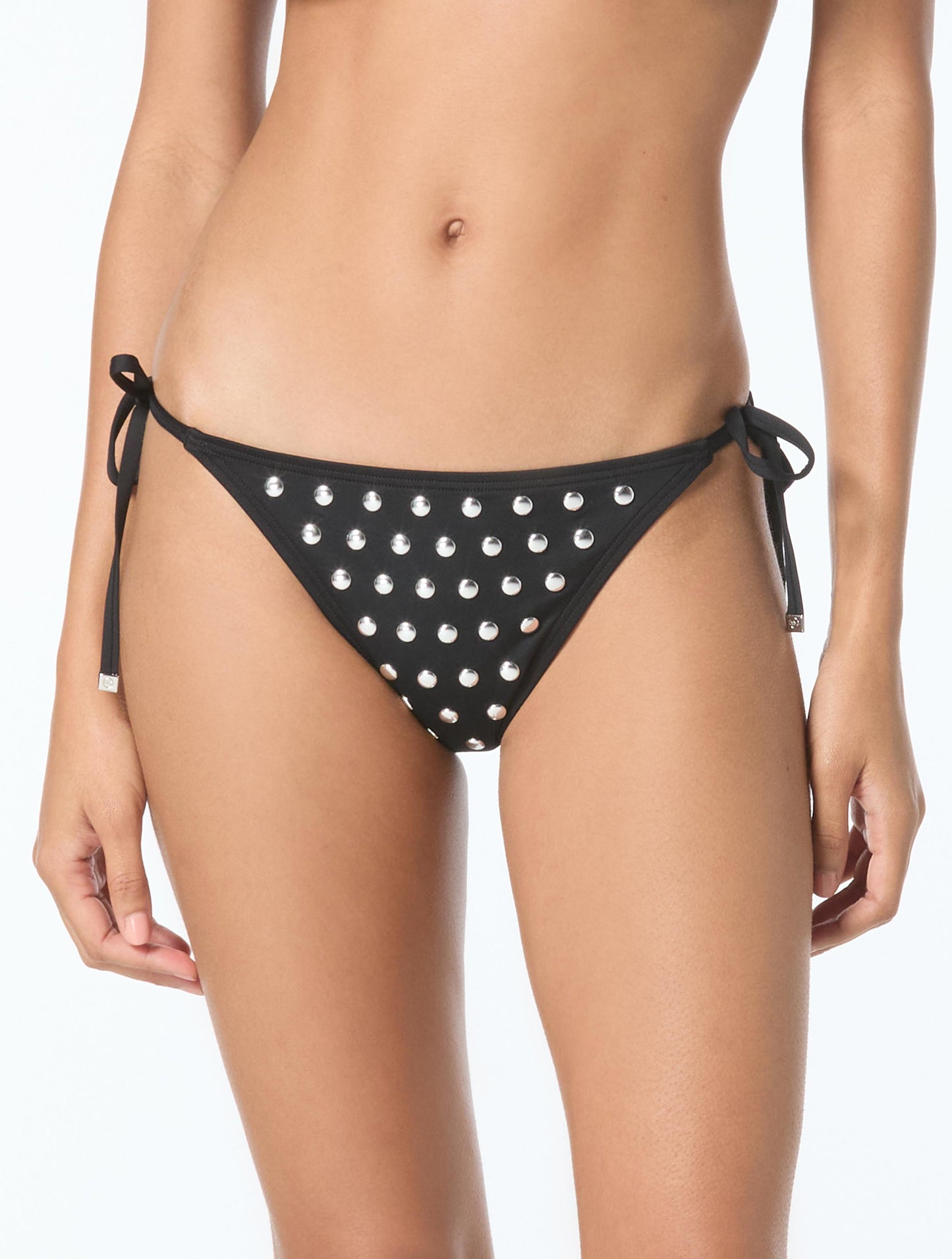 Michael Kors String Tie Bikini Bottom - Oversized Studs