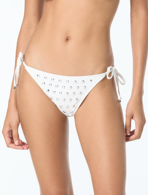 Michael Kors String Tie Bikini Bottom - Oversized Studs