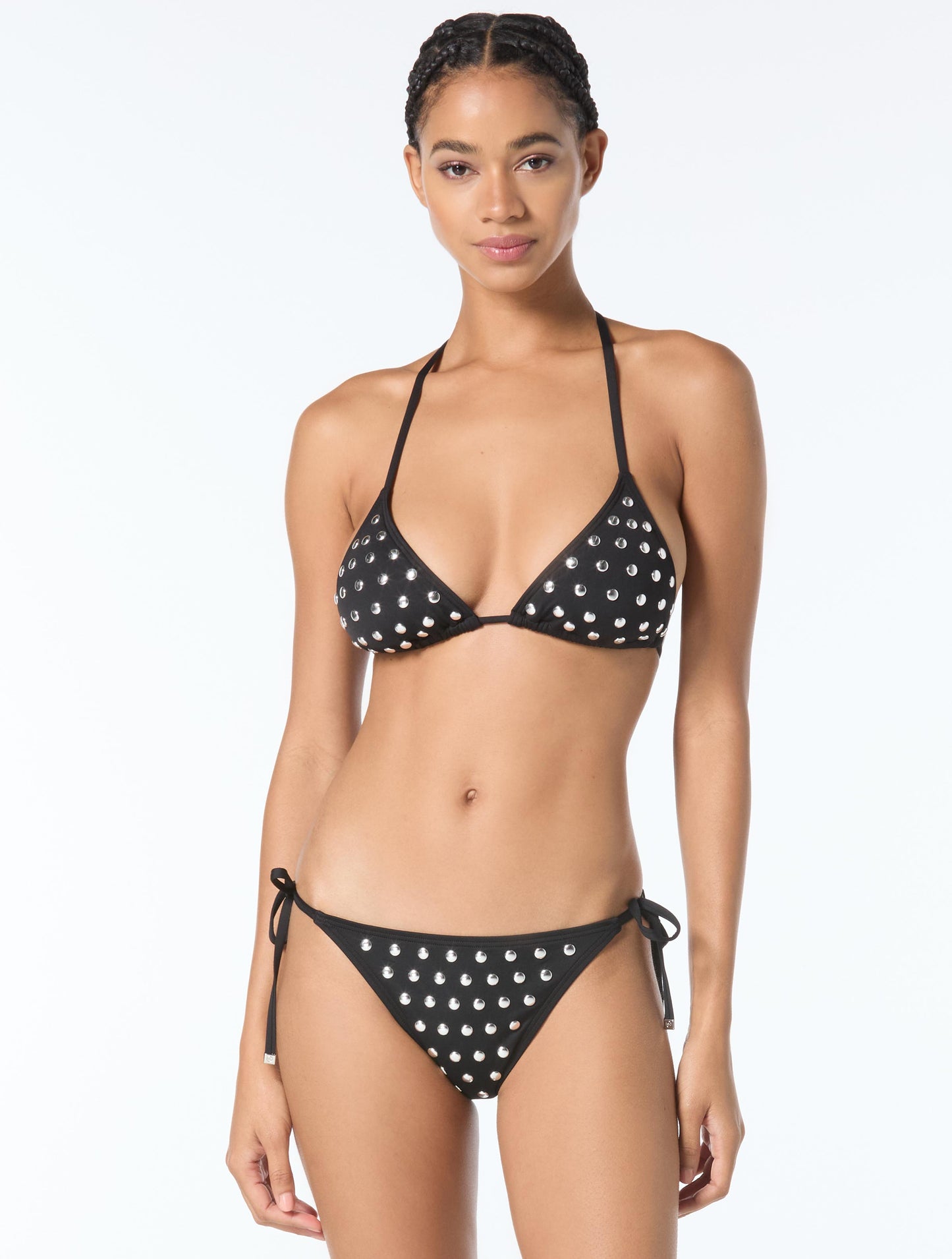 Michael Kors Halter Bikini Top - Oversized Studs