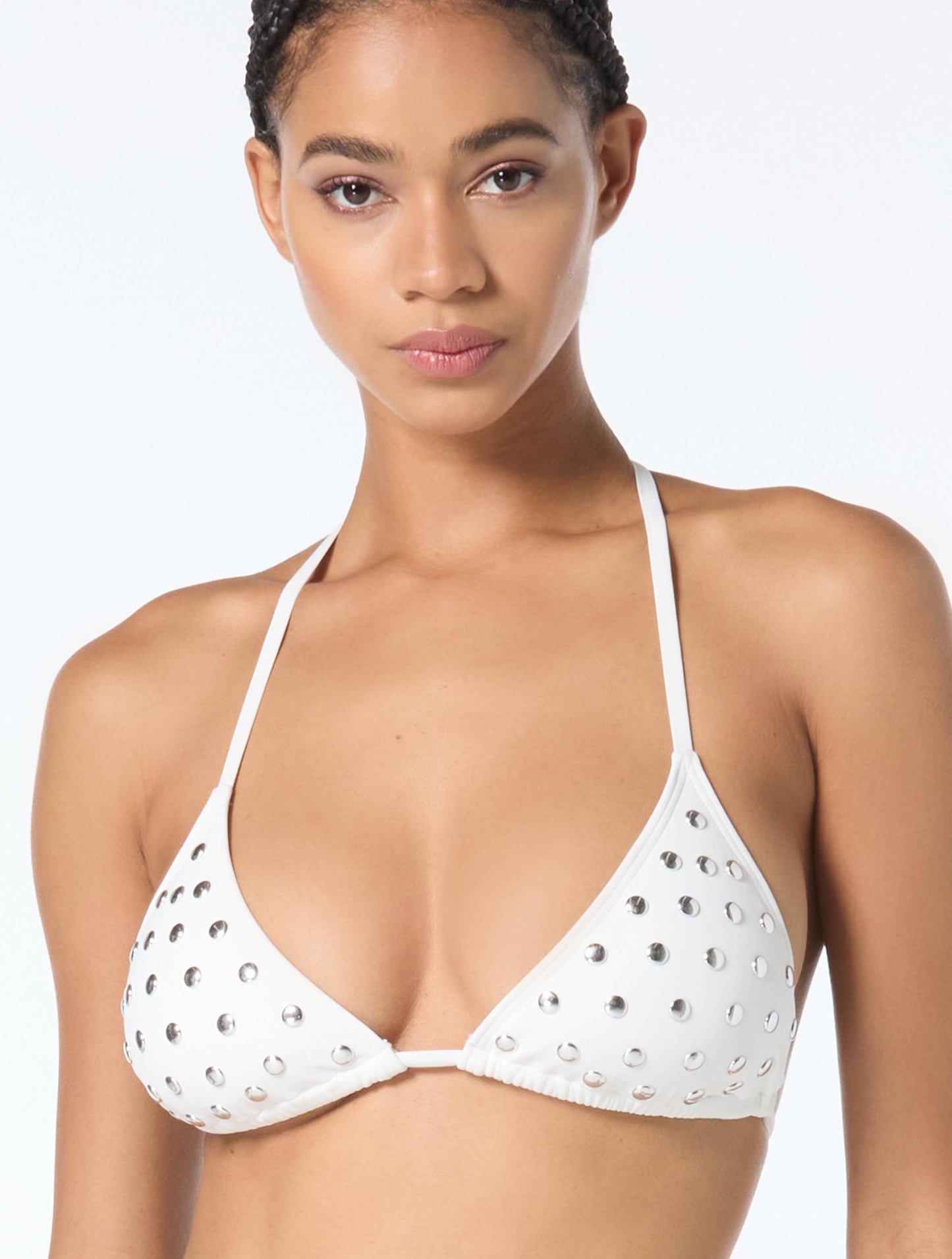 Michael Kors Halter Bikini Top - Oversized Studs
