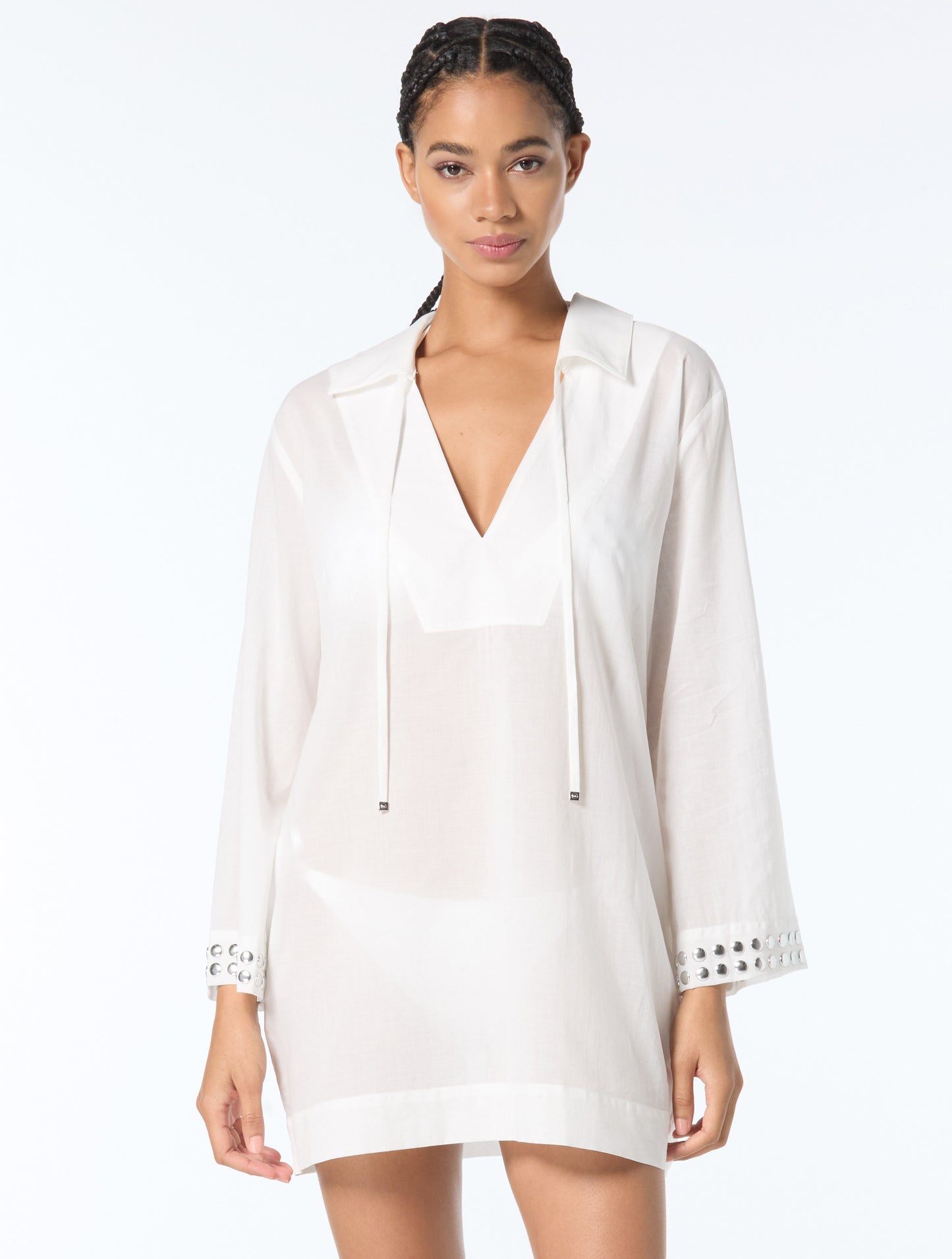 Michael Kors Cover Up Shirt - Oversized Studs