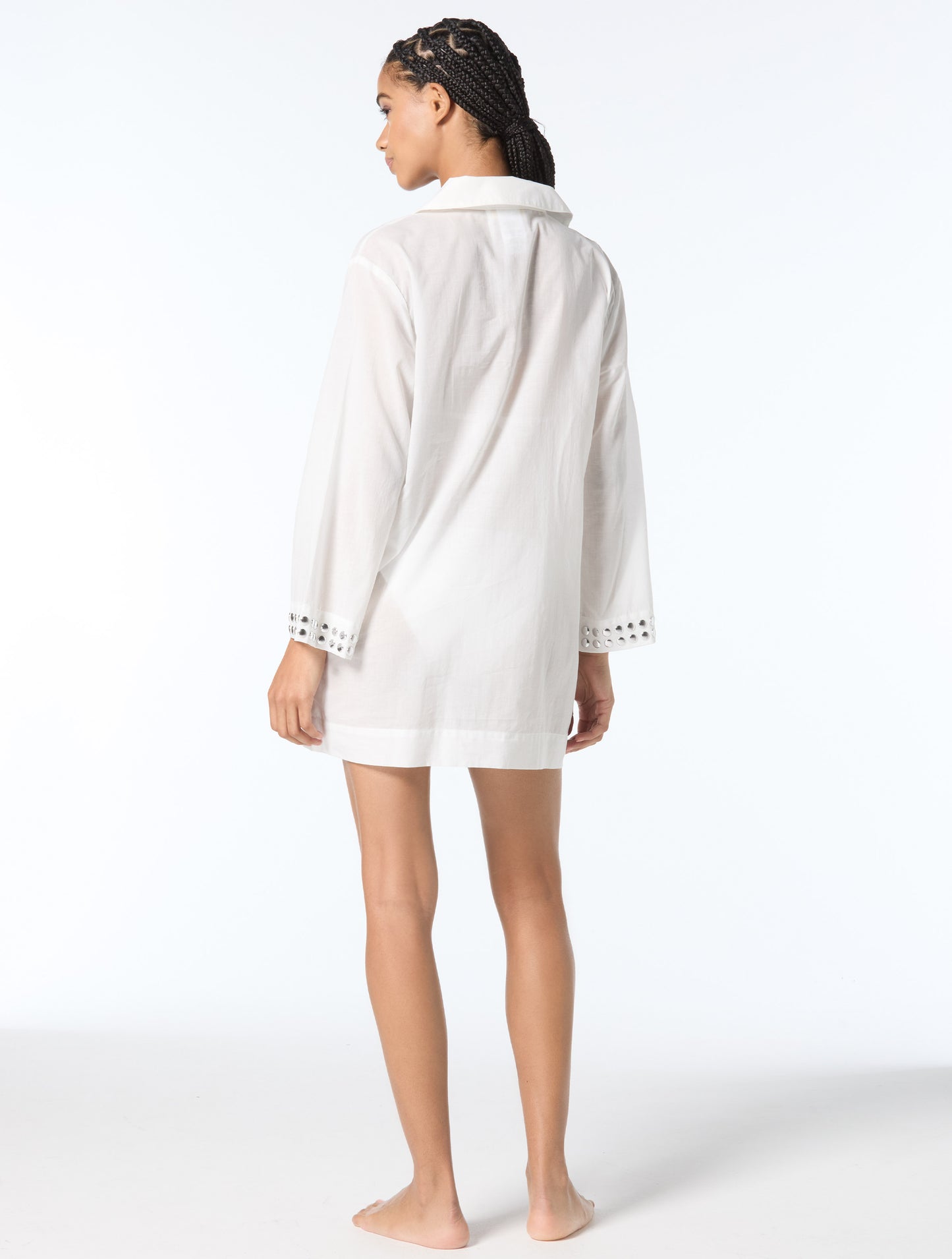 Michael Kors Cover Up Shirt - Oversized Studs