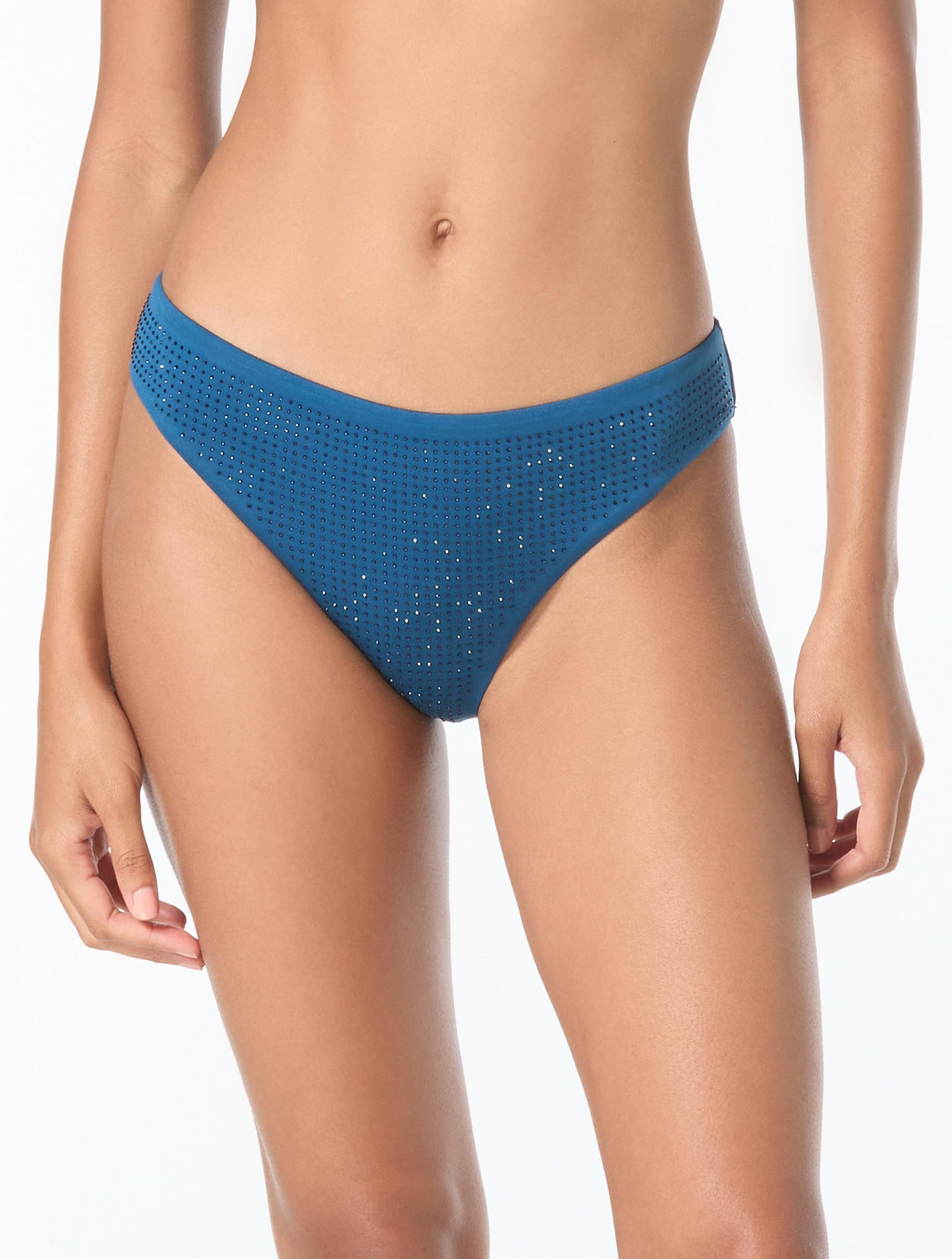Michael Kors Classic Bikini Bottom  - Rhinestone Stud Solids