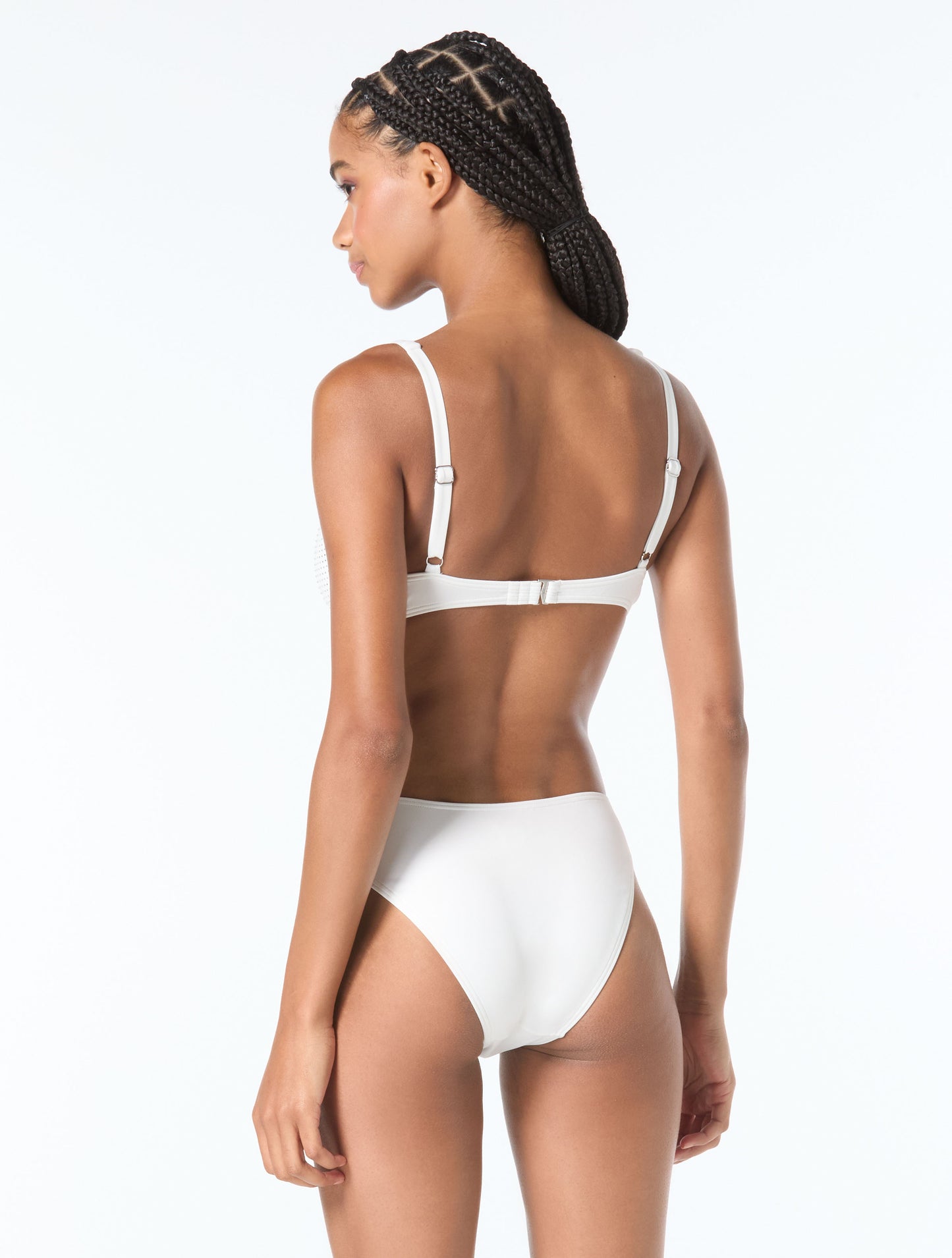 Michael Kors V-Neck Bikini Top - Rhinestone Studded Solids