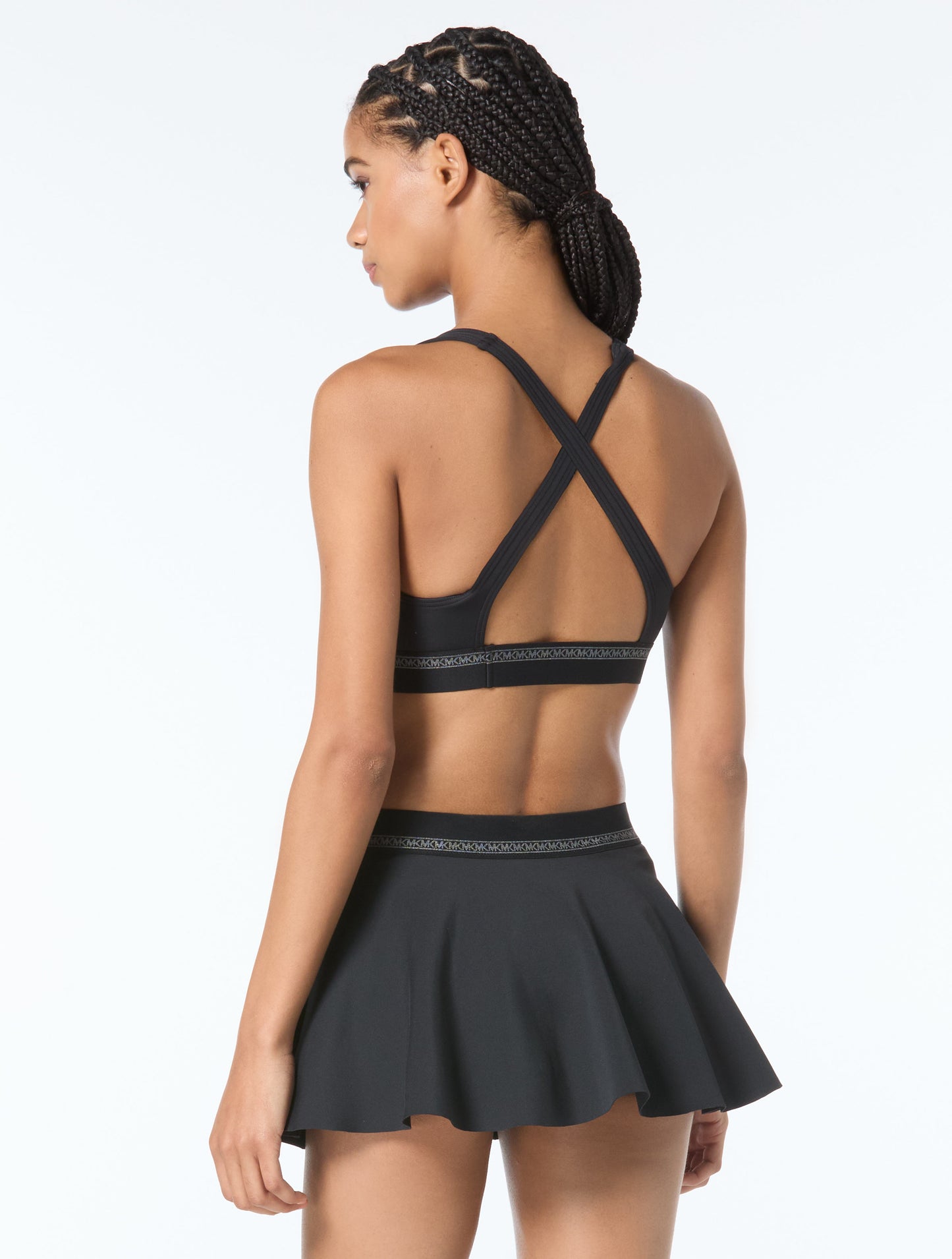 Michael Kors Cross Back Bikini Top - Signature Scuba