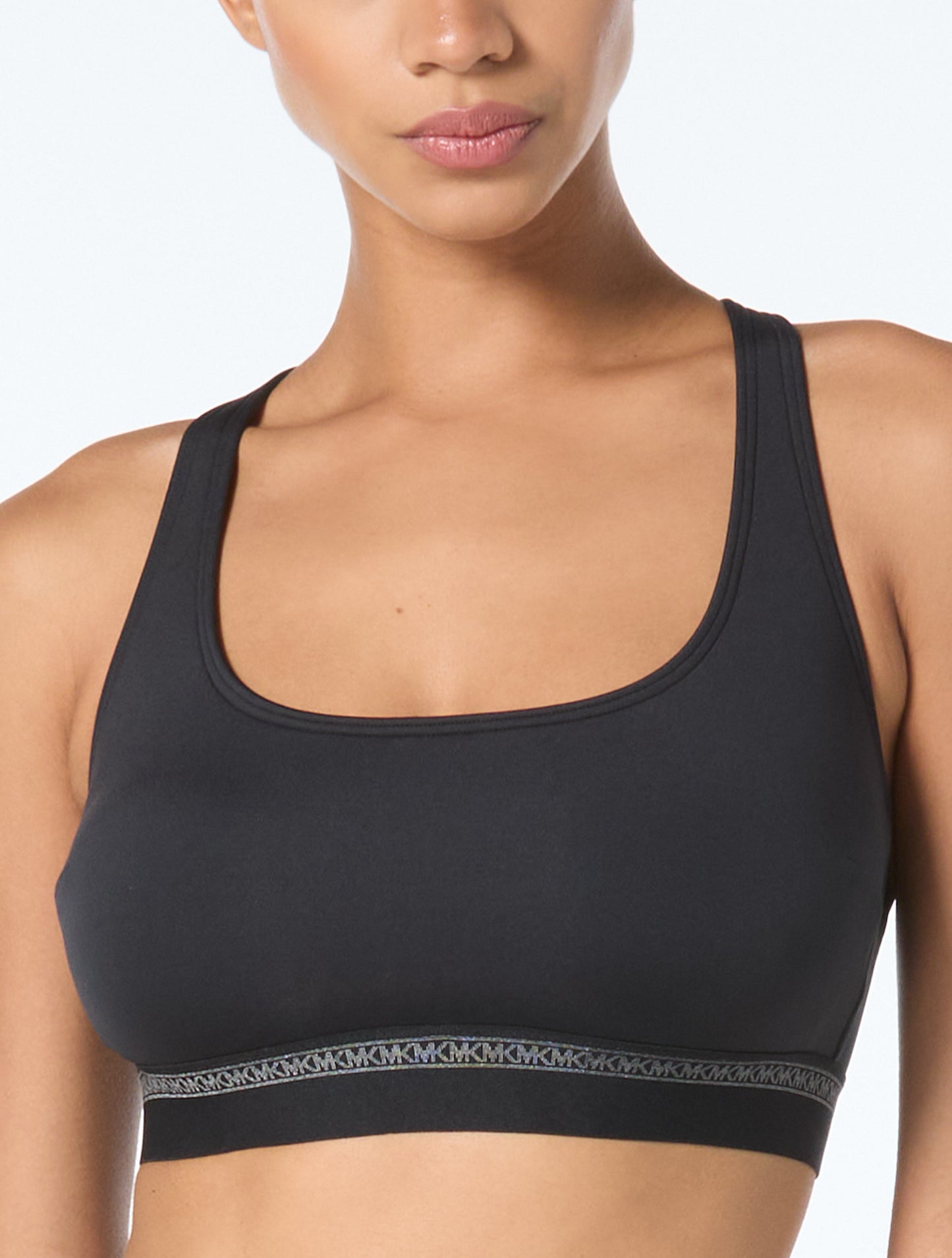 Michael Kors Cross Back Bikini Top - Signature Scuba