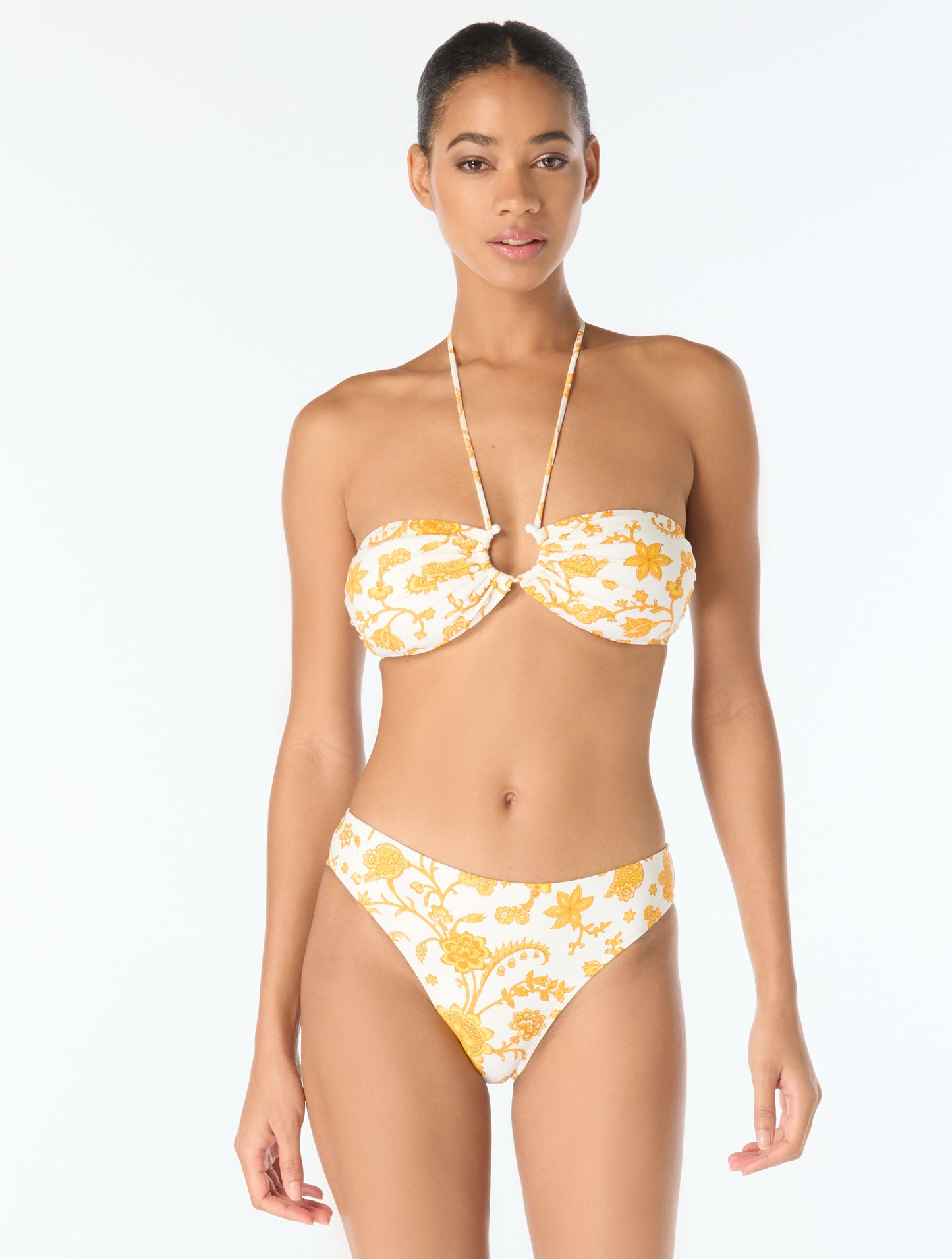 Michael Kors Halter Bandeau Bikini Top - Riviera Blooms