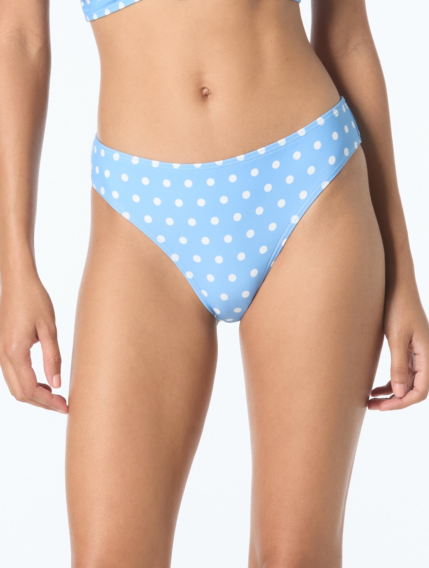 Michael Kors Classic High Leg Bikini Bottom  - Classic Dot