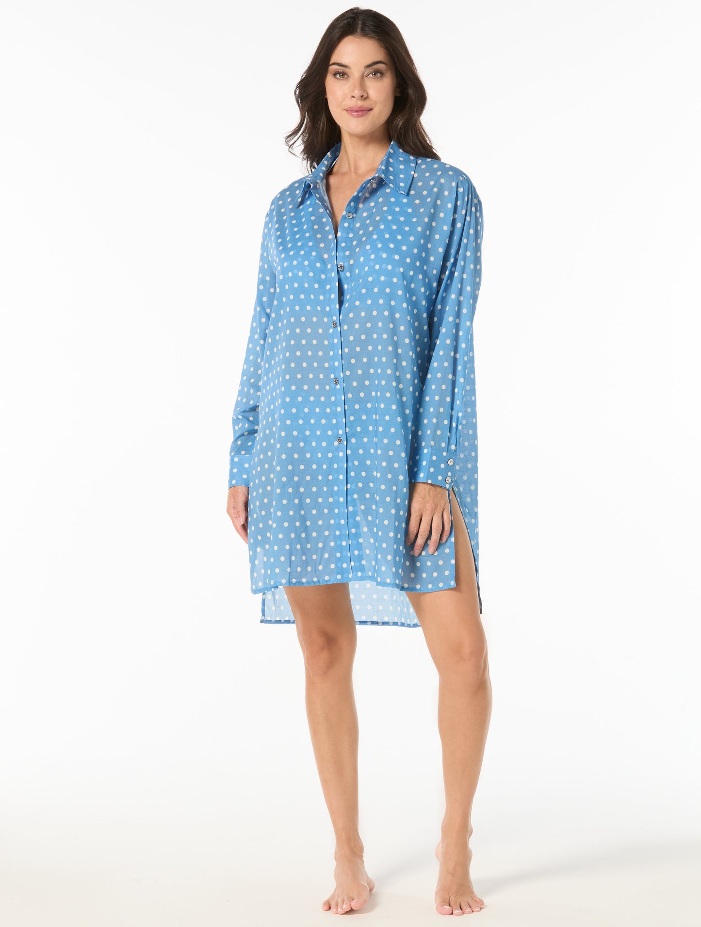Michael Kors Cover Up Shirt - Classic Dot