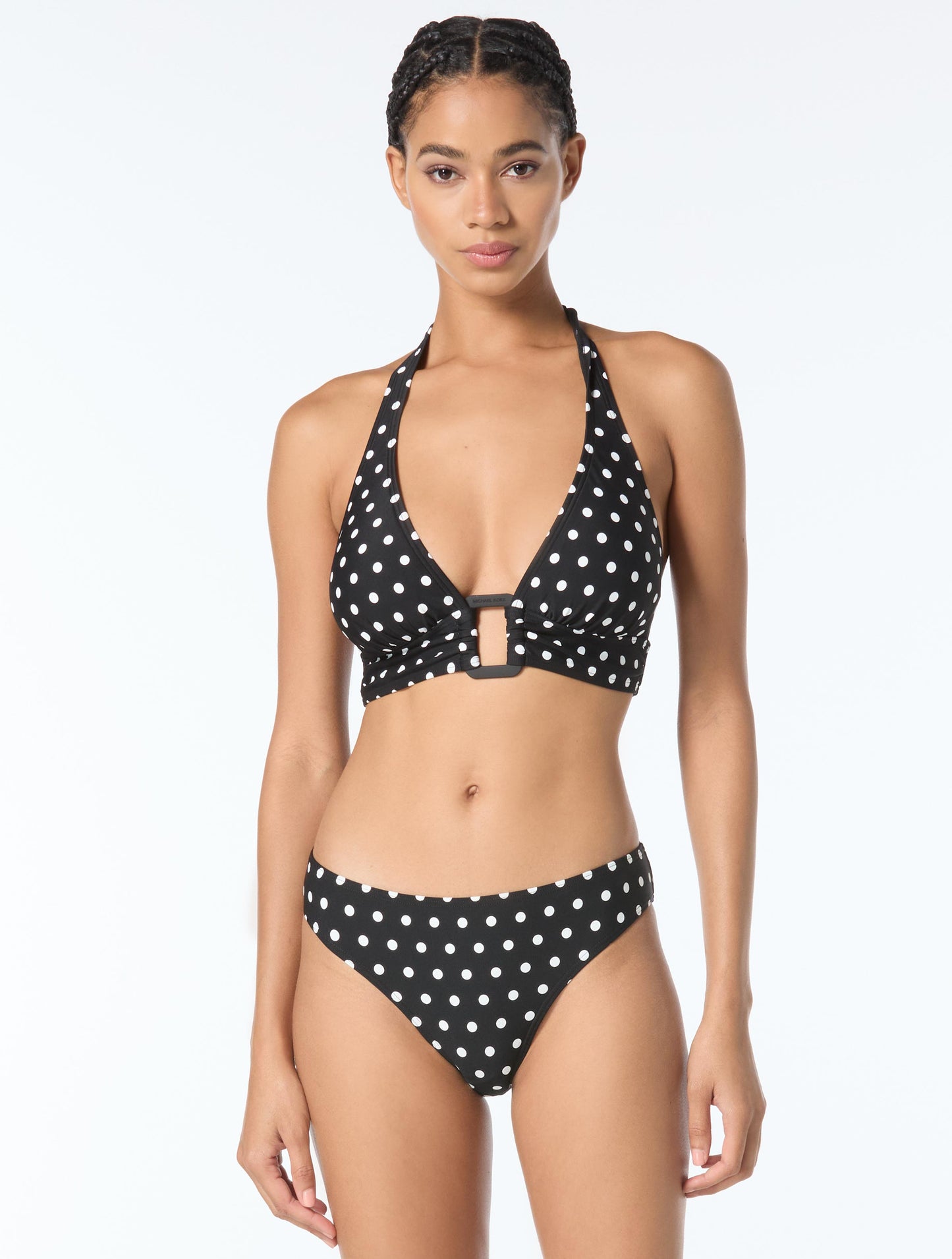 Michael Kors Halter Bikini Top - Classic Dot