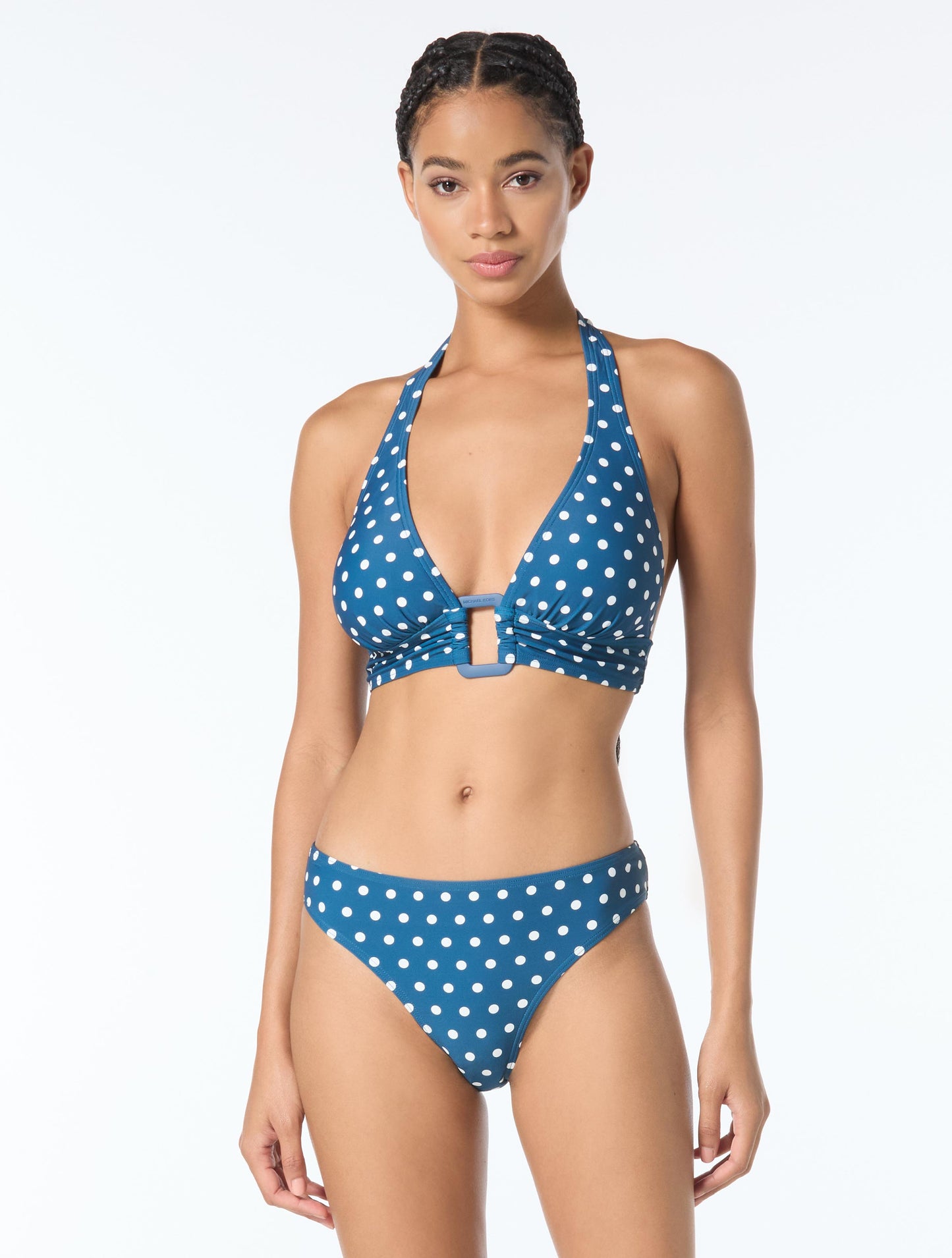 Michael Kors Halter Bikini Top - Classic Dot