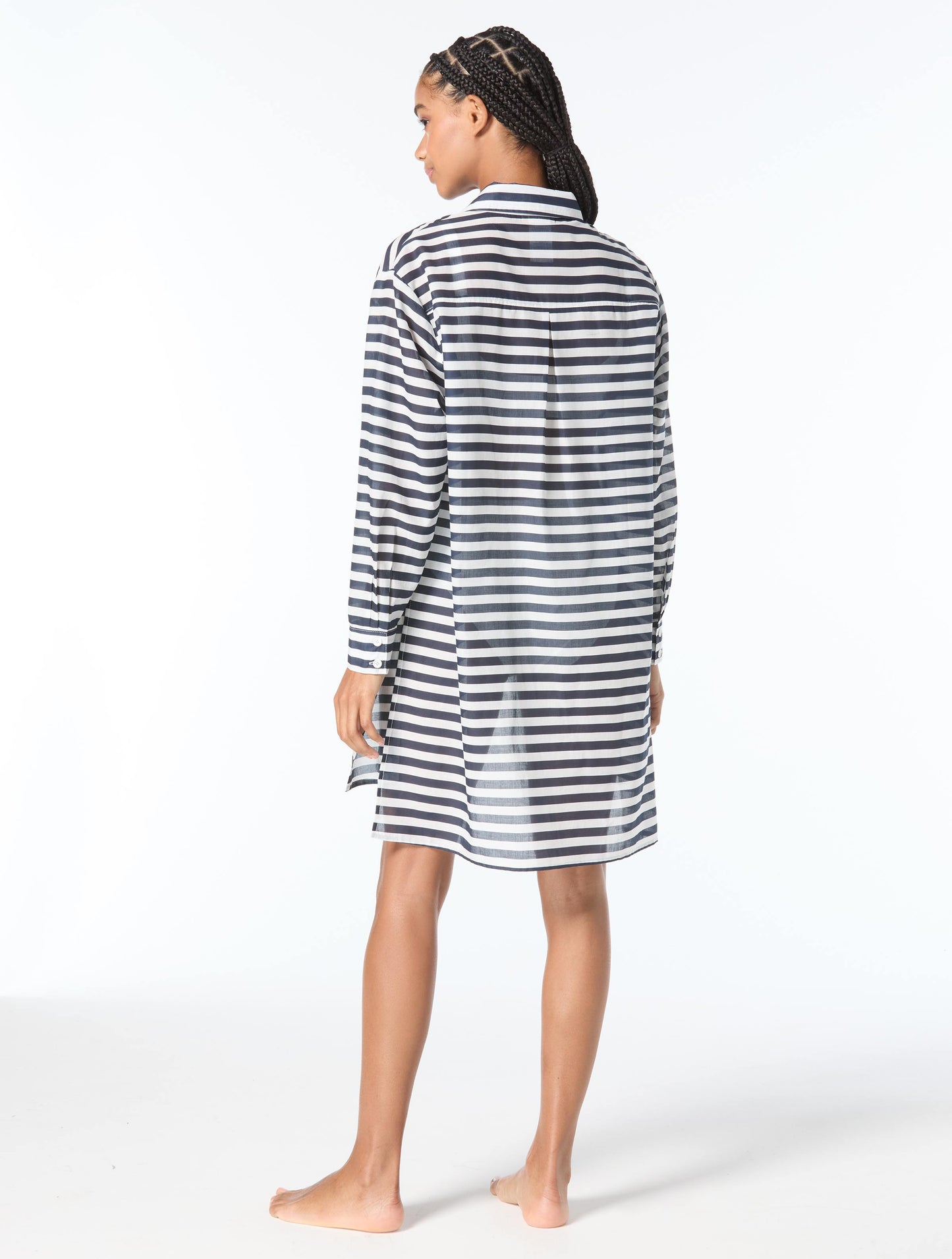 Michael Kors Cover Up Shirt - Graphic Stripe
