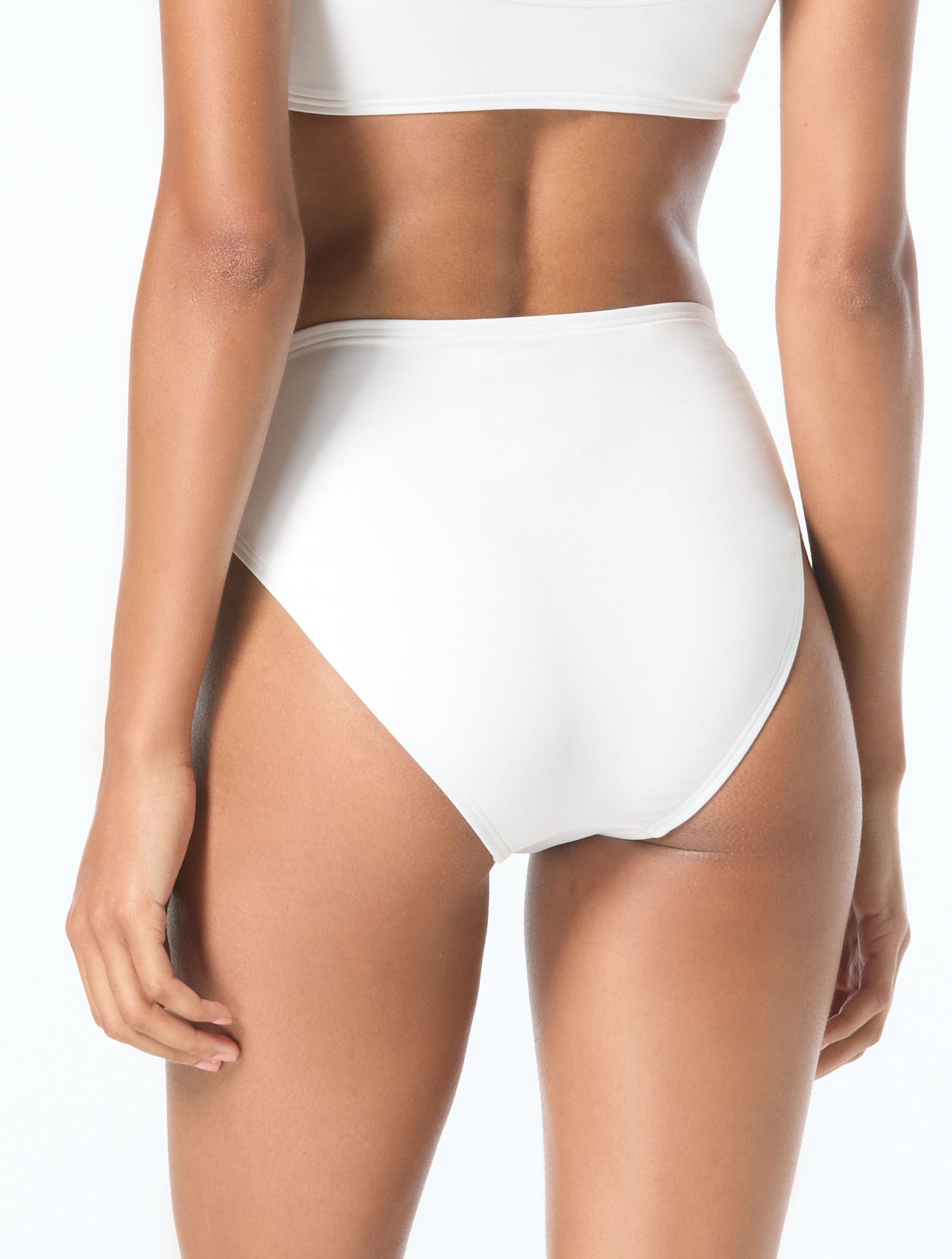 Michael Kors High Waist Bikini Bottom - Grommet Solids