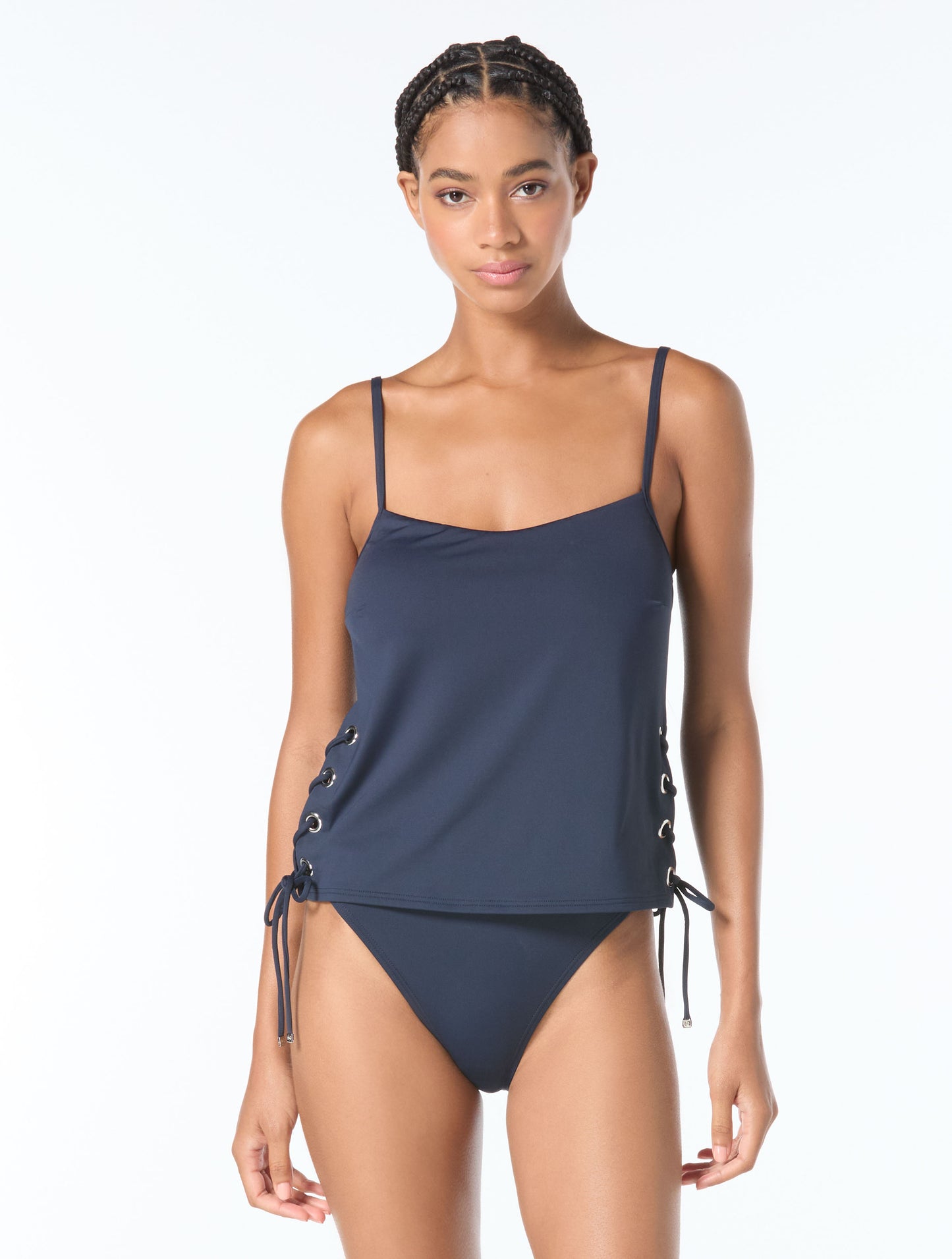 MICHAEL Michael Kors Grommet Tankini Top - Grommets