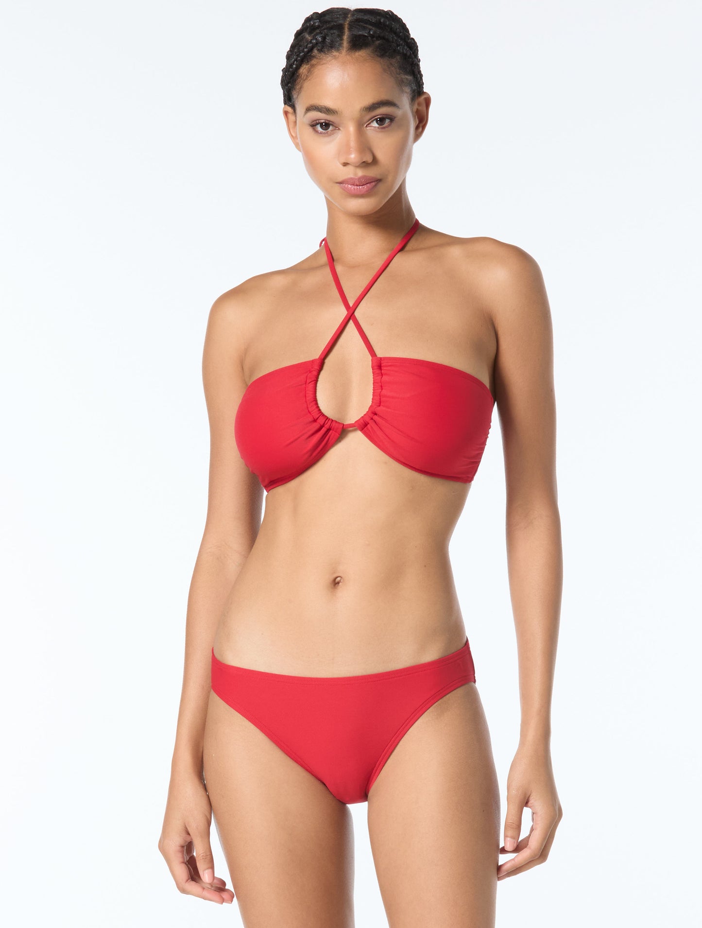 MICHAEL Michael Kors Bandeau Bikini Top - Hardware Solids
