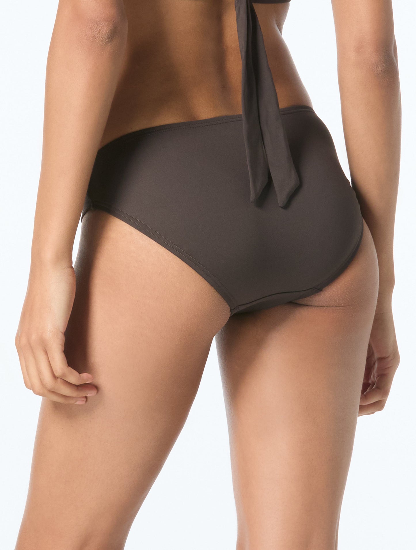 MICHAEL Michael Kors Belted Bikini Bottom - Hardware Solids