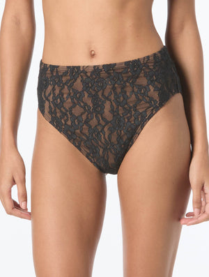 Michael Kors High Waist Bikini Bottom - Lace