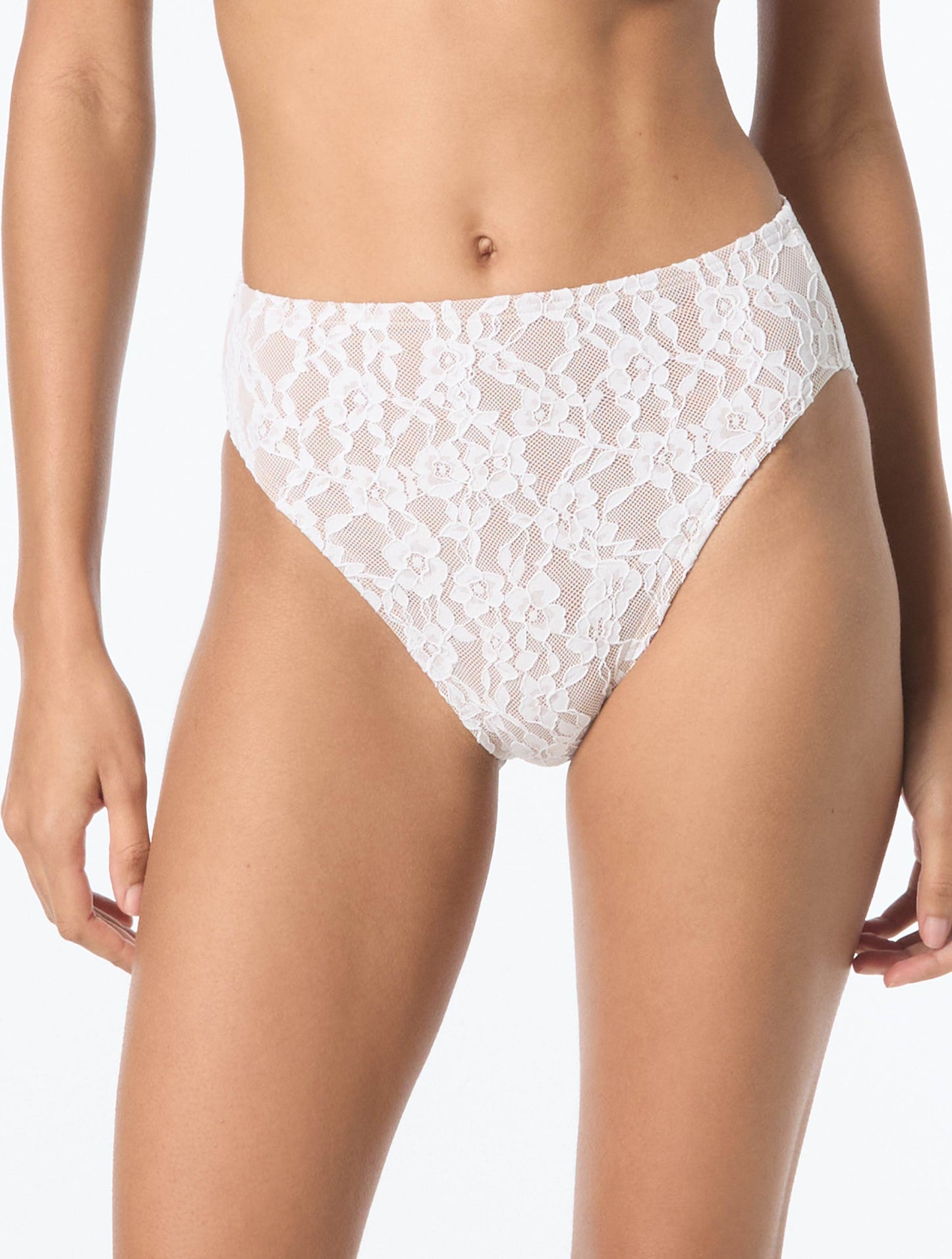 Michael Kors Lace Triangle Bikini Set & Cover Up Skirt Bundle