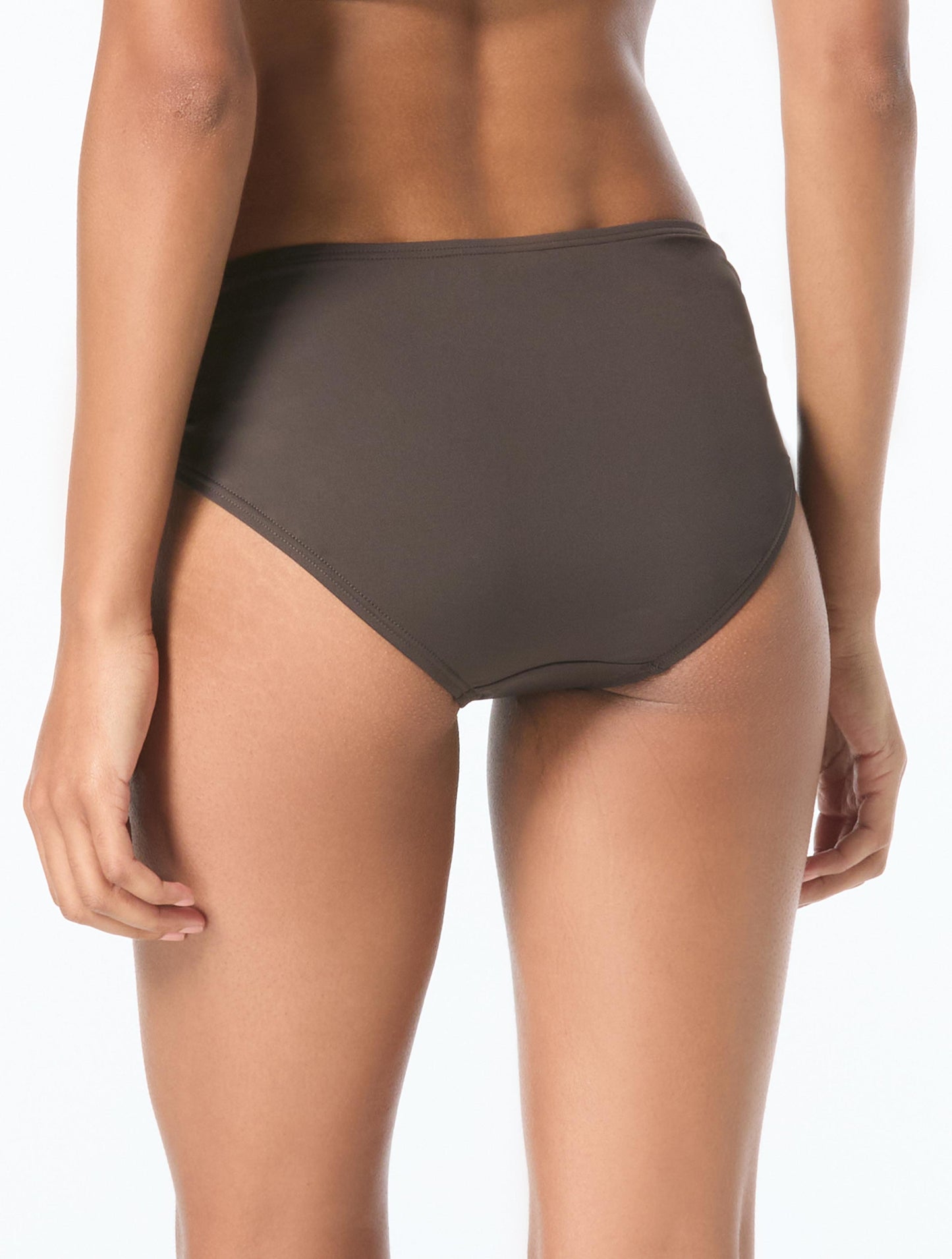 MICHAEL Michael Kors Shirred Bikini Bottom - Iconic Solids