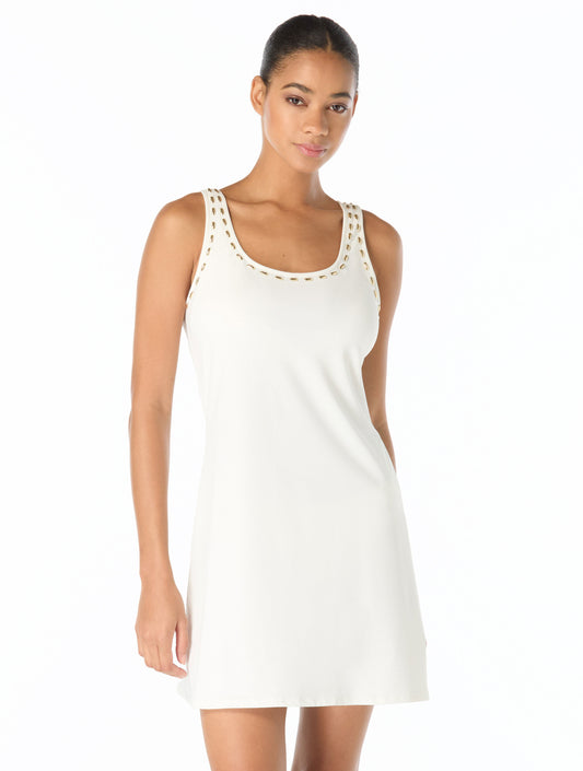 Michael Kors Cover Up Tank Dress - Half Moon Studs