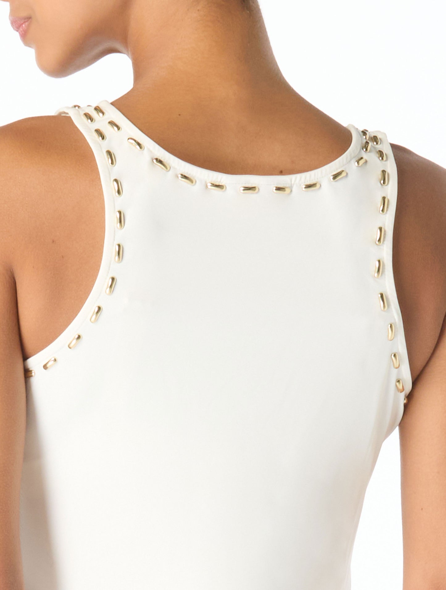 Michael Kors Cover Up Tank Dress - Half Moon Studs