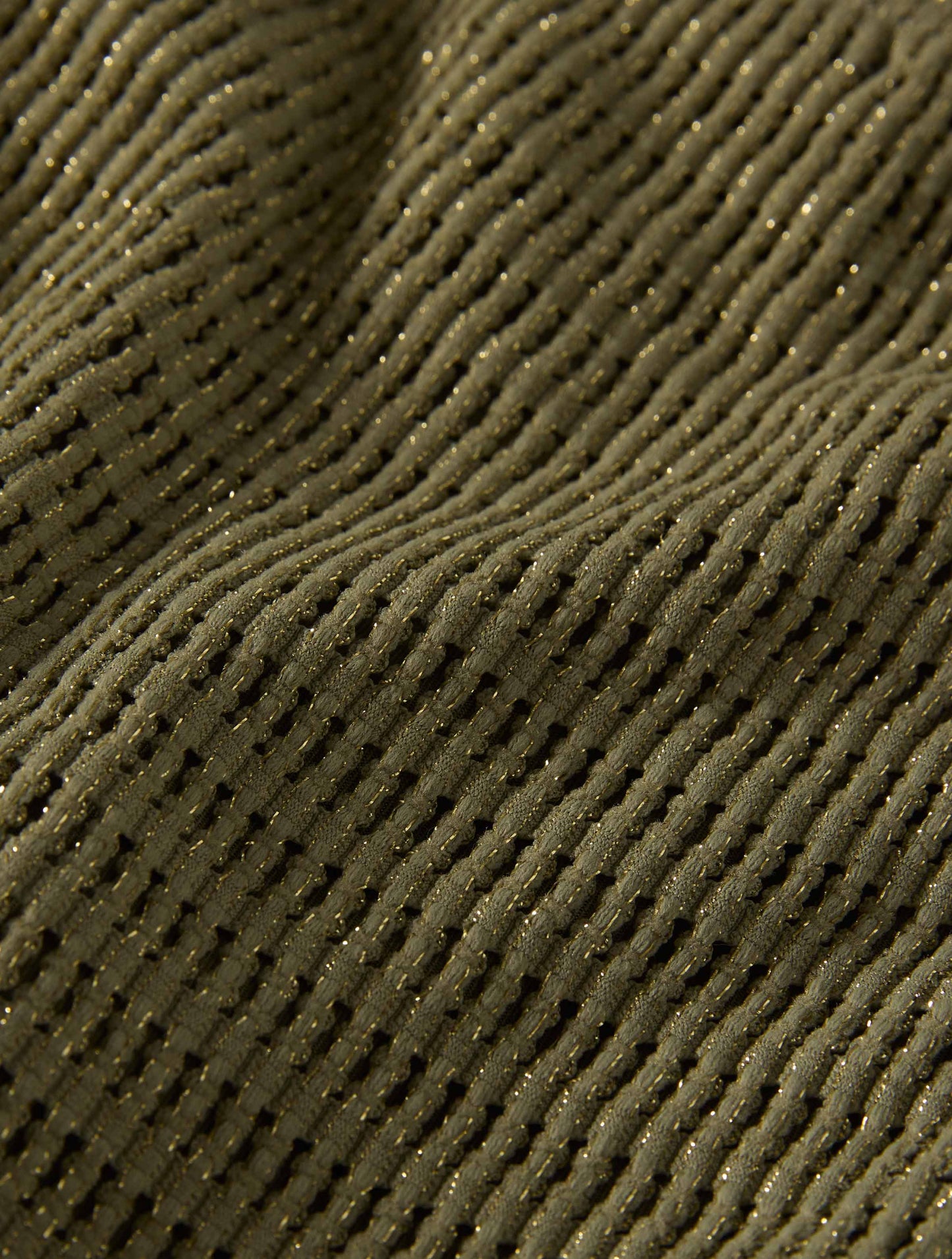 Michael Kors String Tie Textured Bikini Bottom - Shimmer Crochet