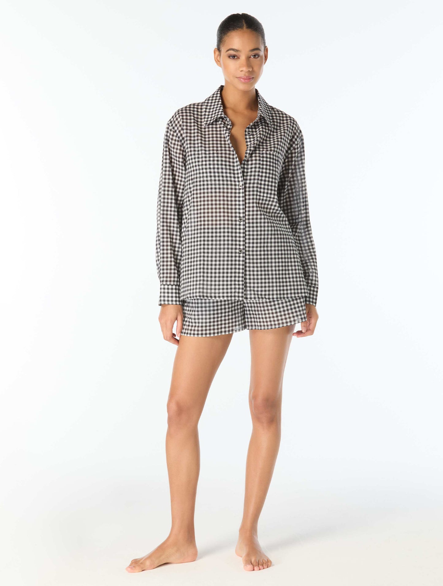 Michael Kors Gingham Bikini Set & Cover Up Set Bundle