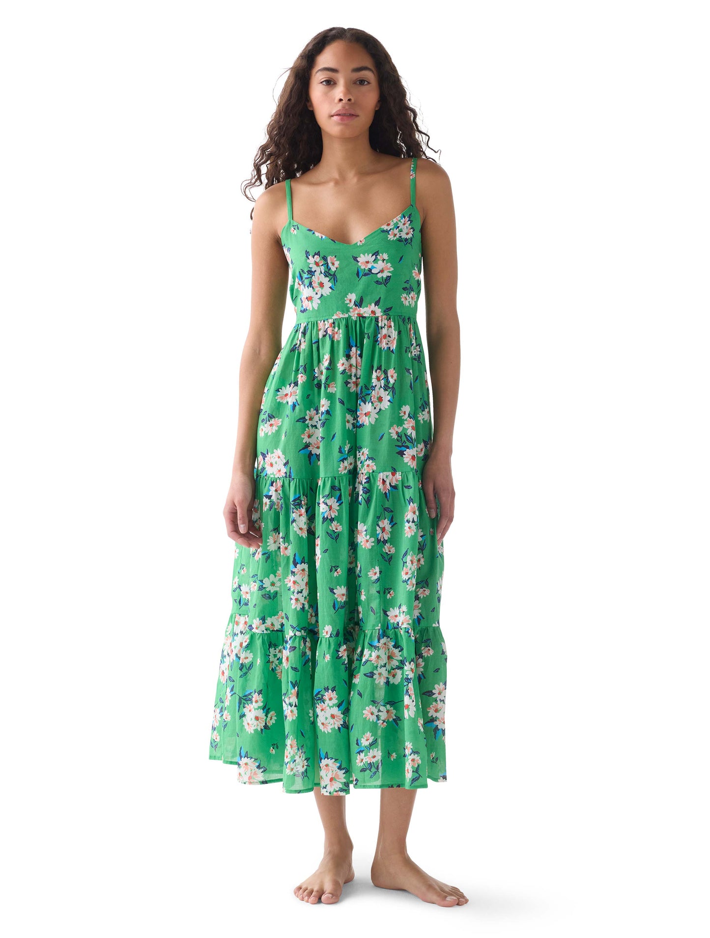 kate spade new york Tiered Cover Up Dress - Spring Daisies