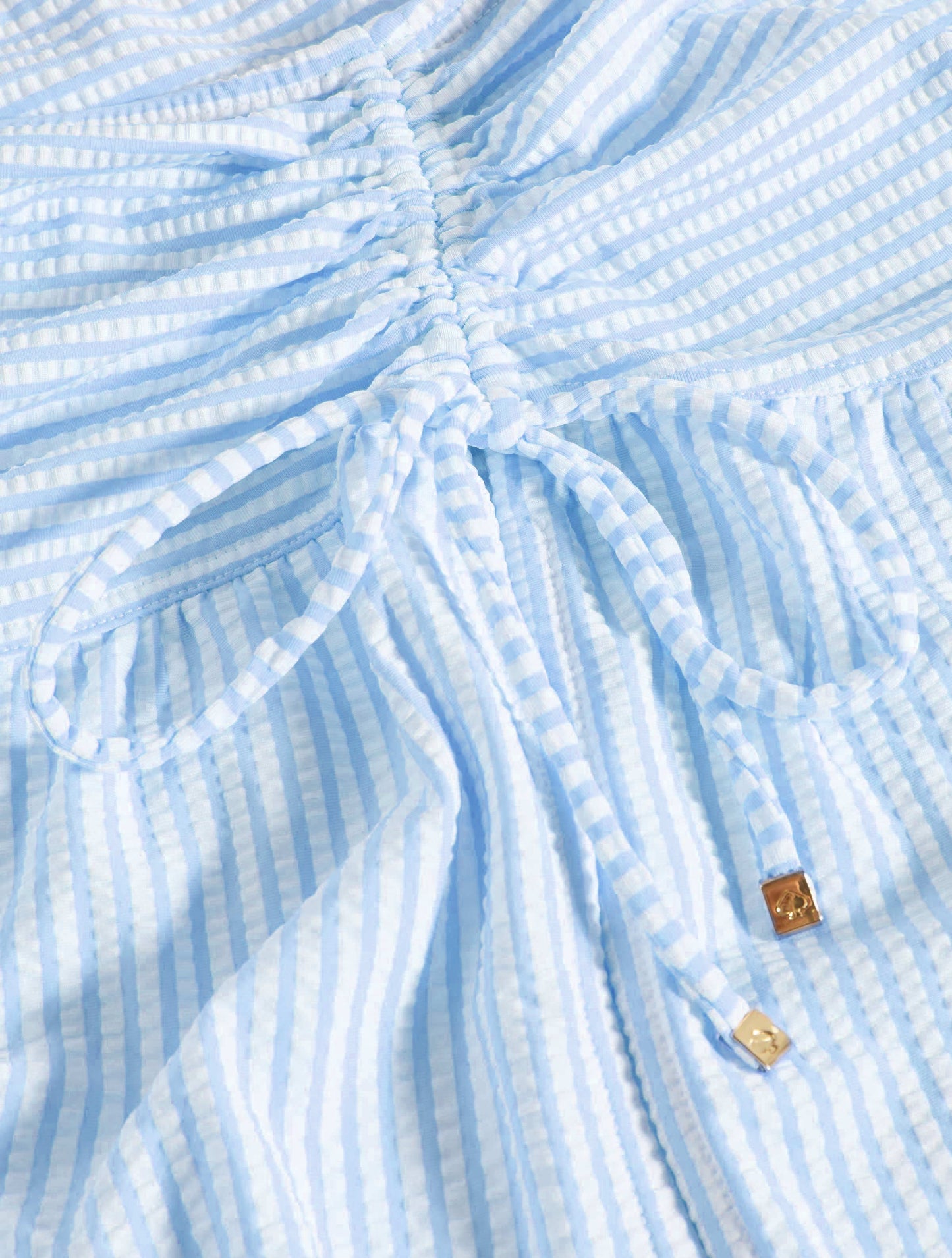 Kate Spade Shirred Long Cover Up Skirt - Tide Stripe