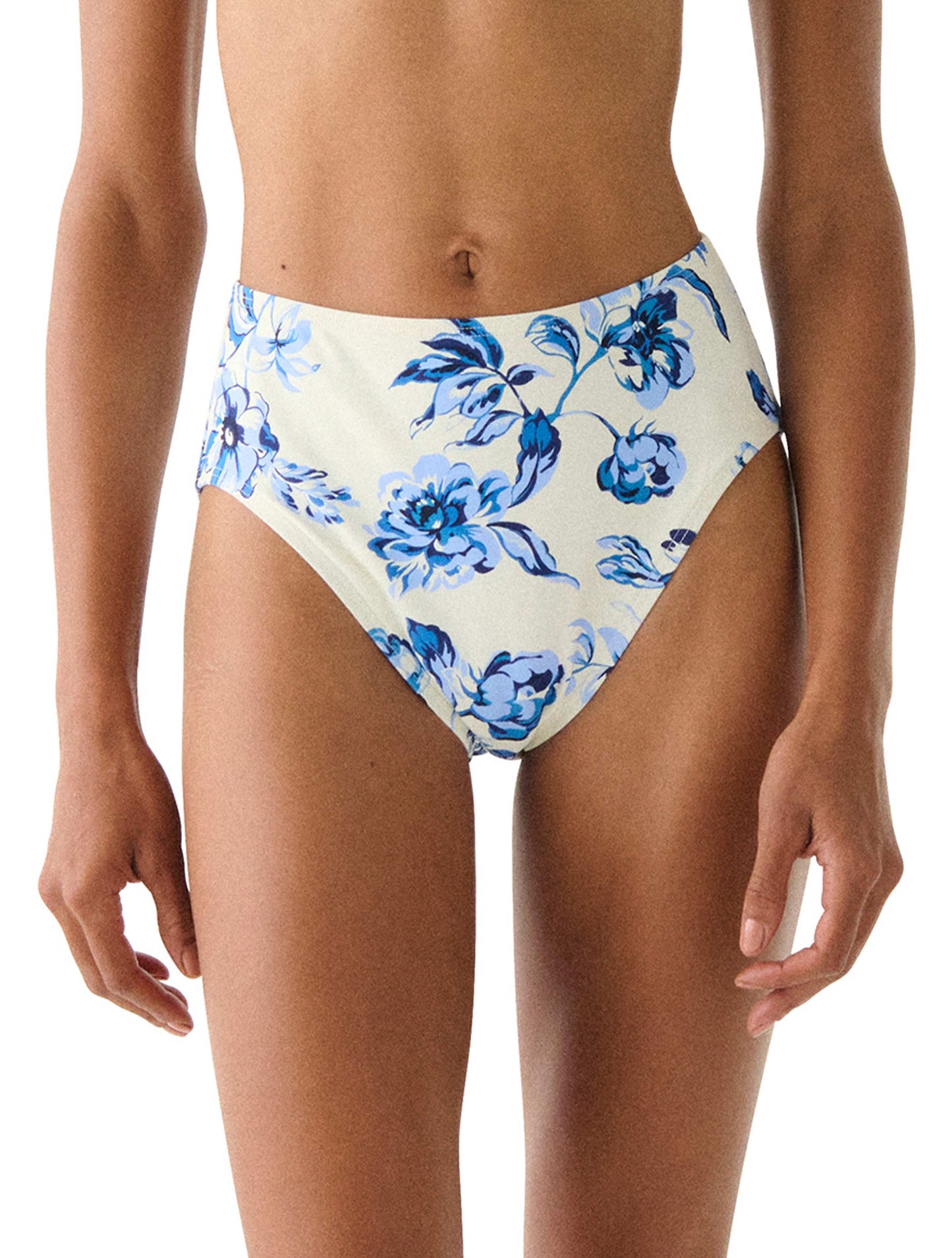 kate spade new york High Waist Bikini Bottom - Floral Toile