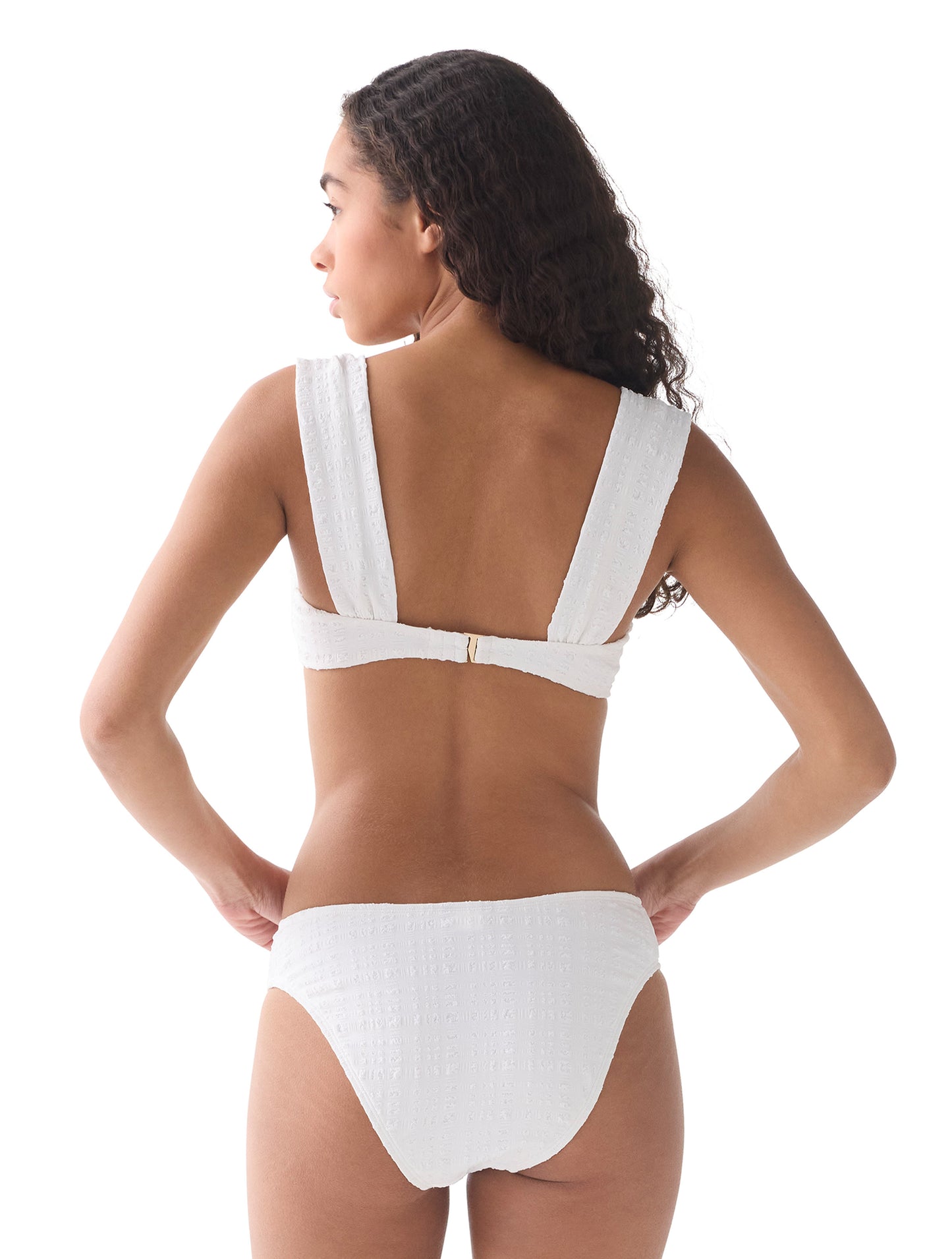 kate spade new york Underwire Textured Bikini Top - Seersucker Puff