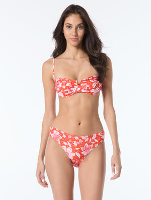 Kate Spade Ruched Underwire Bikini Top - Pretty Paisley