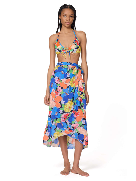 kate spade new york Multi-Color Coastal Garden Bikini Set & Pareo Cover Up Bundle