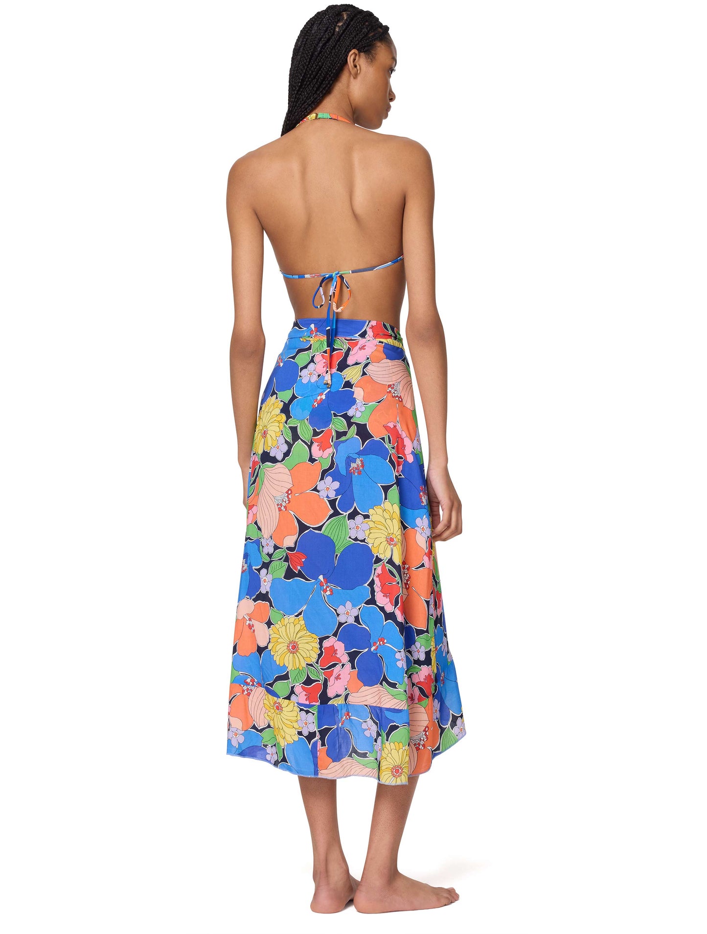 kate spade new york Multi-Color Coastal Garden Bikini Set & Pareo Cover Up Bundle