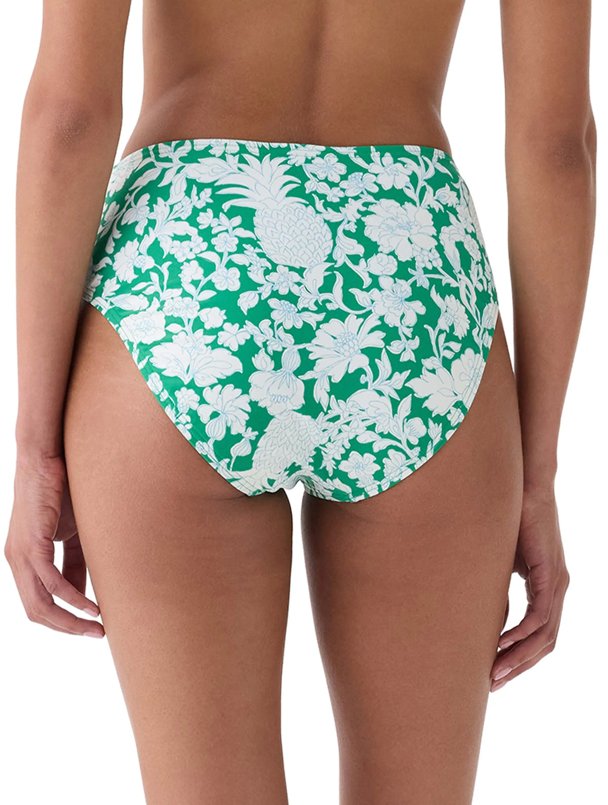kate spade new york High Leg Bikini Bottom - Pineapple Garden - 960 Secret Garden