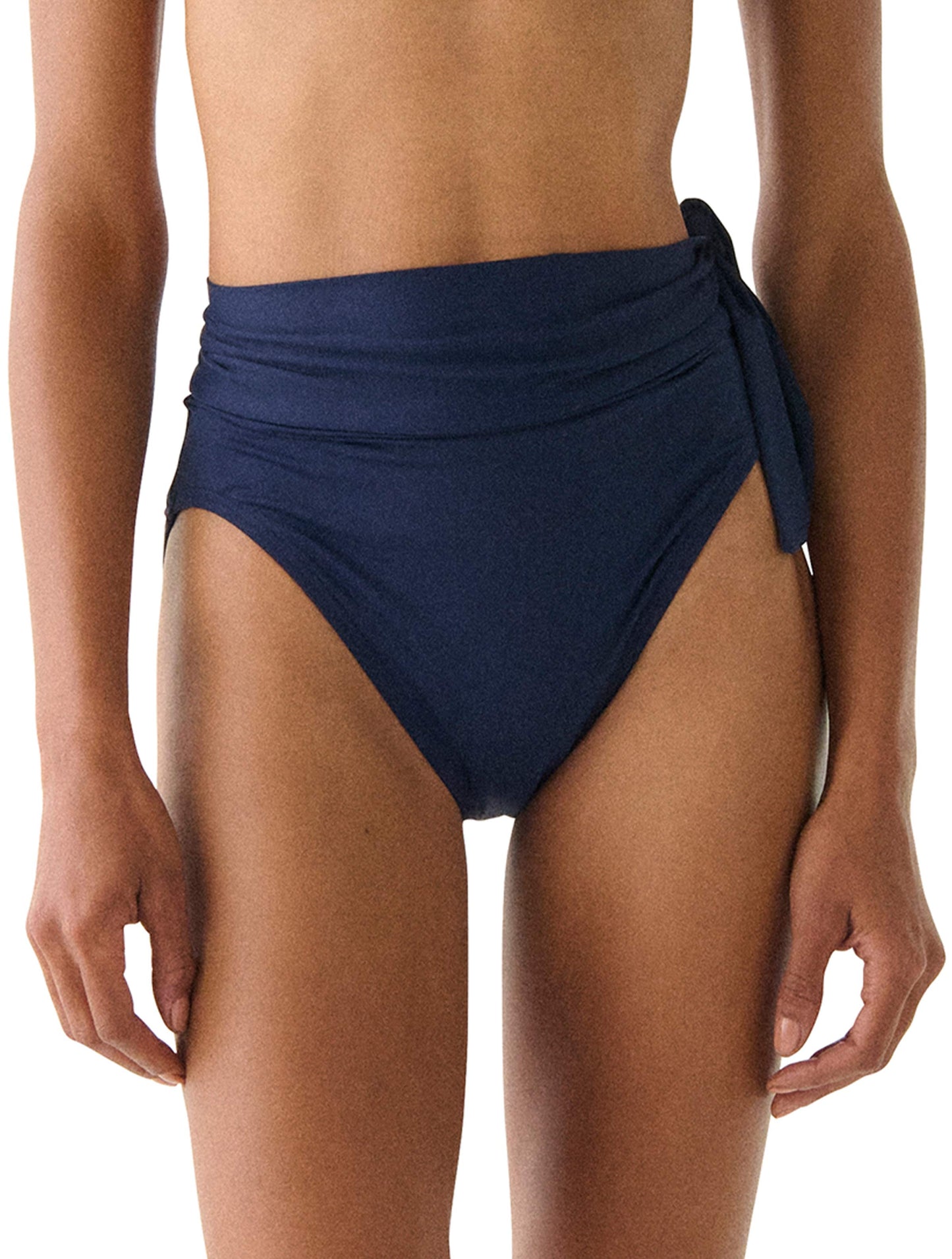 Kate Spade Convertible Side Tie High Waist Bikini Bottom - Solids