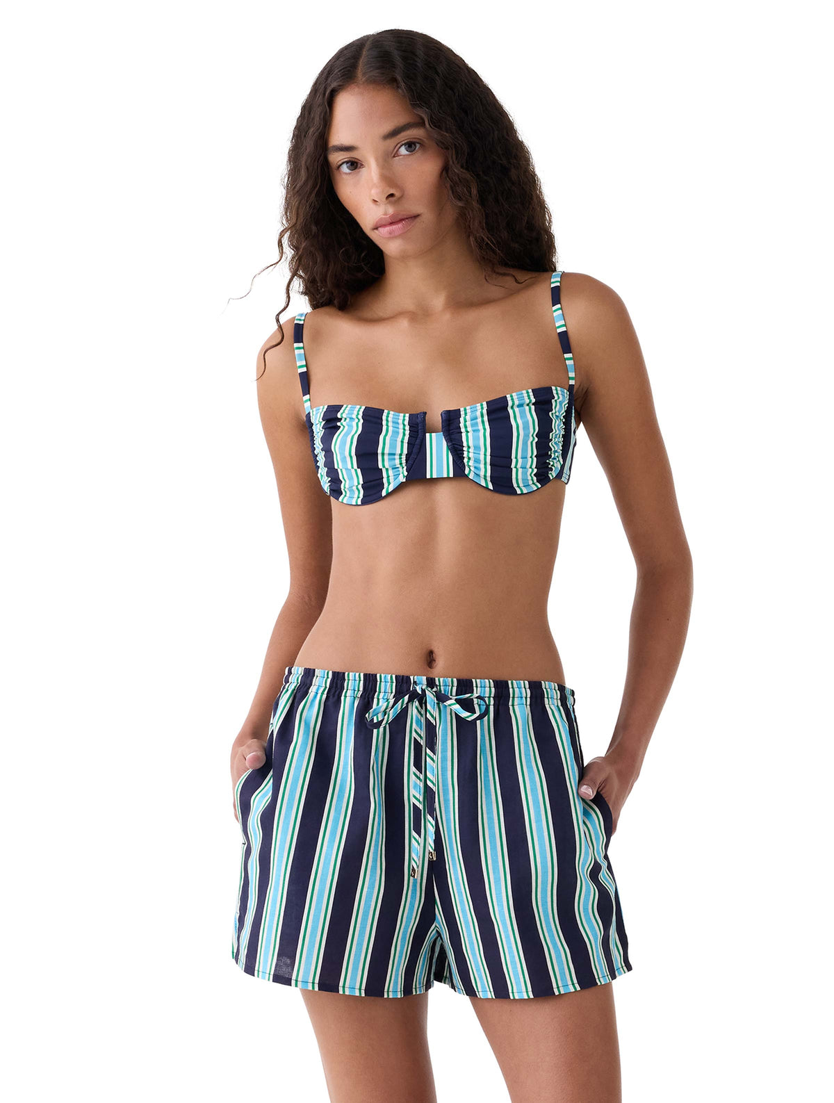 kate spade new york cover up shorts - Luna Stripe