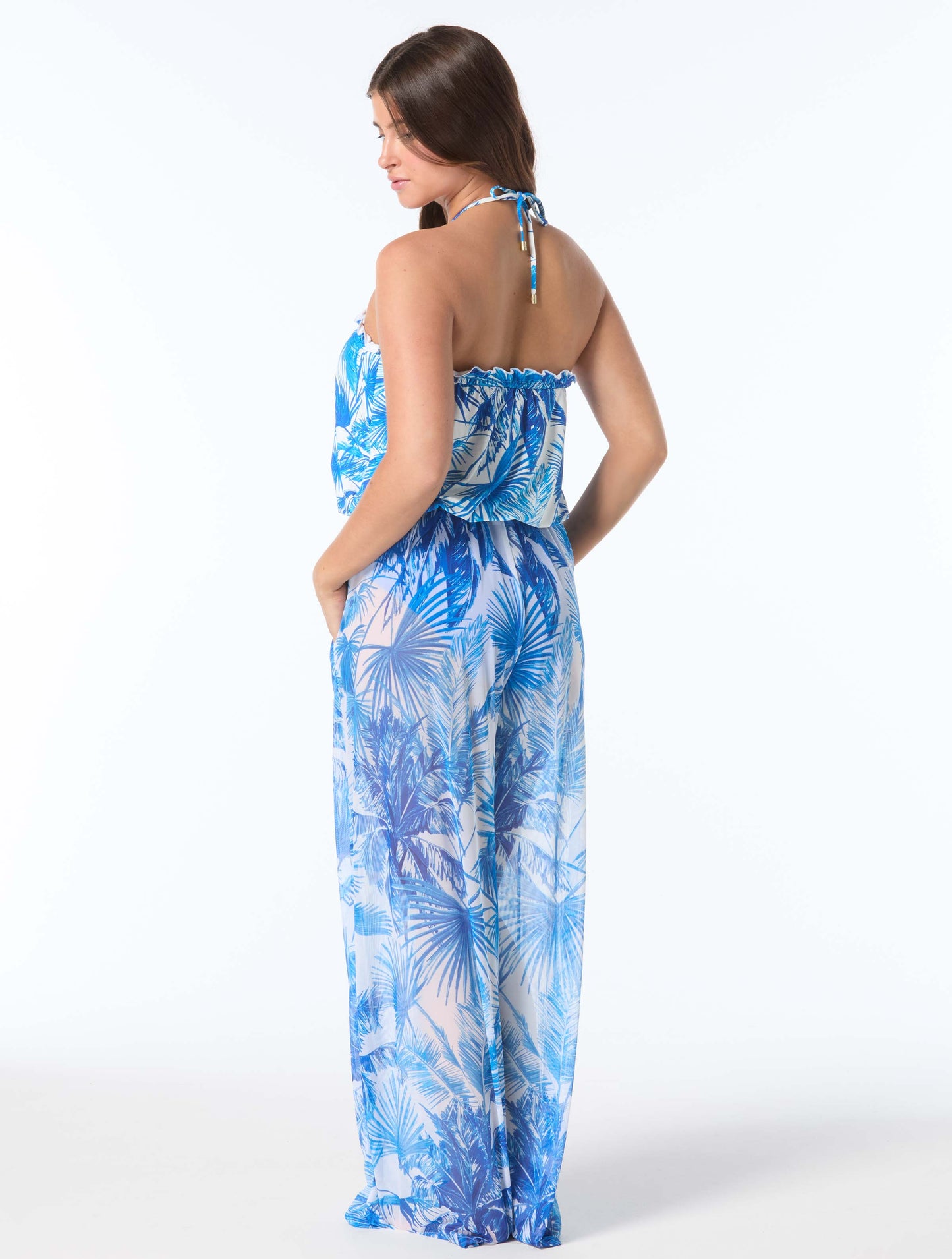 Coco Reef Meryl Cover Up Pants - Palm Tree Paradise