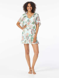 Coco Reef Adorn Cover Up Dress - Tropical Lotus - 110 Ivory